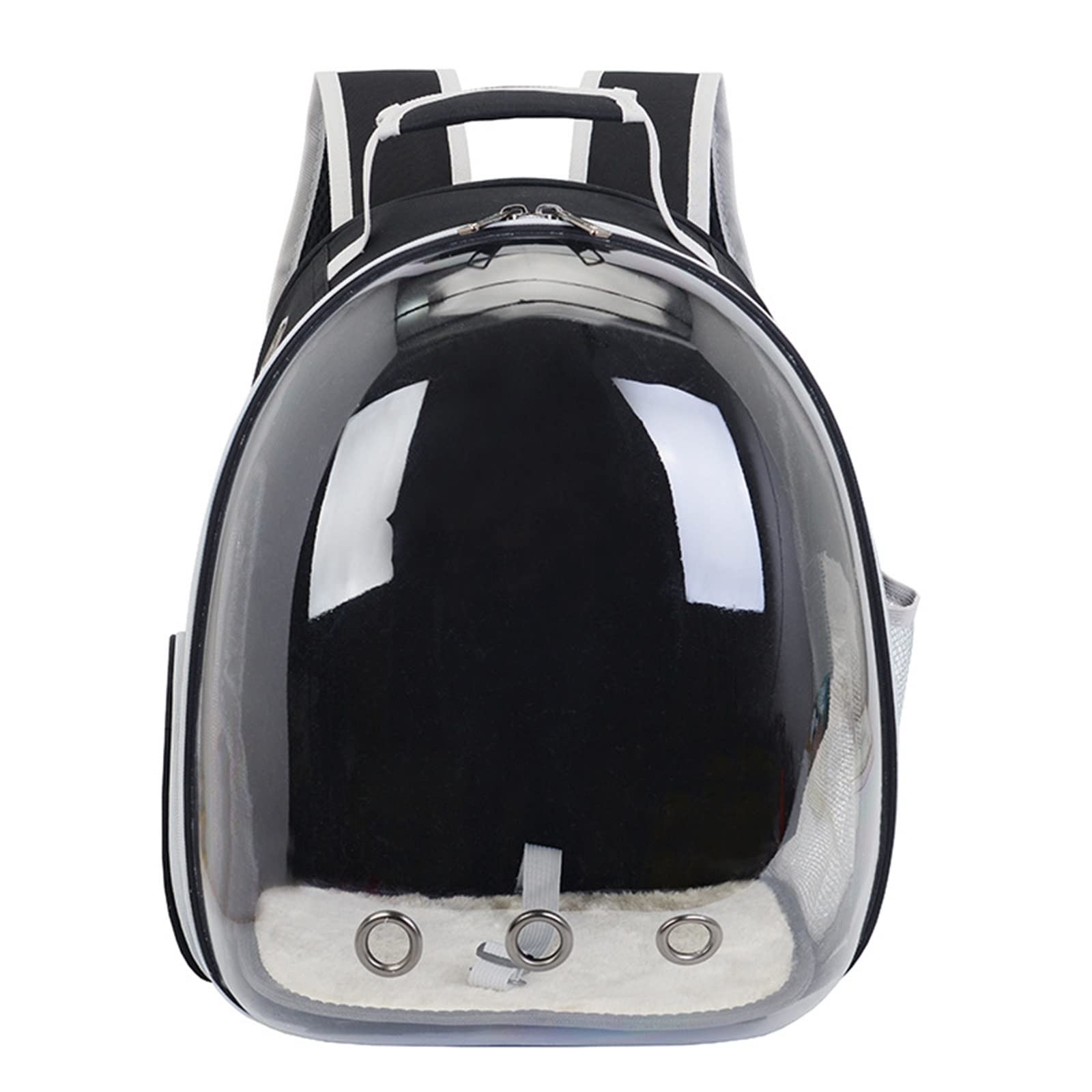 LATINDAY Large Breathable Expandable Pet Carrier Backpack - Transparent Capsule Cat Bag for Travel, Portable Dog Carrier with Ventilation - Perfect for Outdoor Adventures, Vet Visits & Daily Commutes