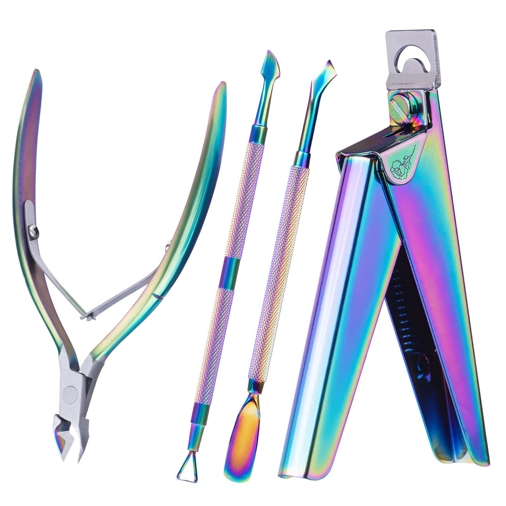MelodySusie 4-in-1 Acrylic Nail Clipper Set - Professional Nail Art Tools for Manicure, Pedicure & Nail Care at Home or Salon | Perfect for DIY Nail Designs, Gifts & Beauty Essentials