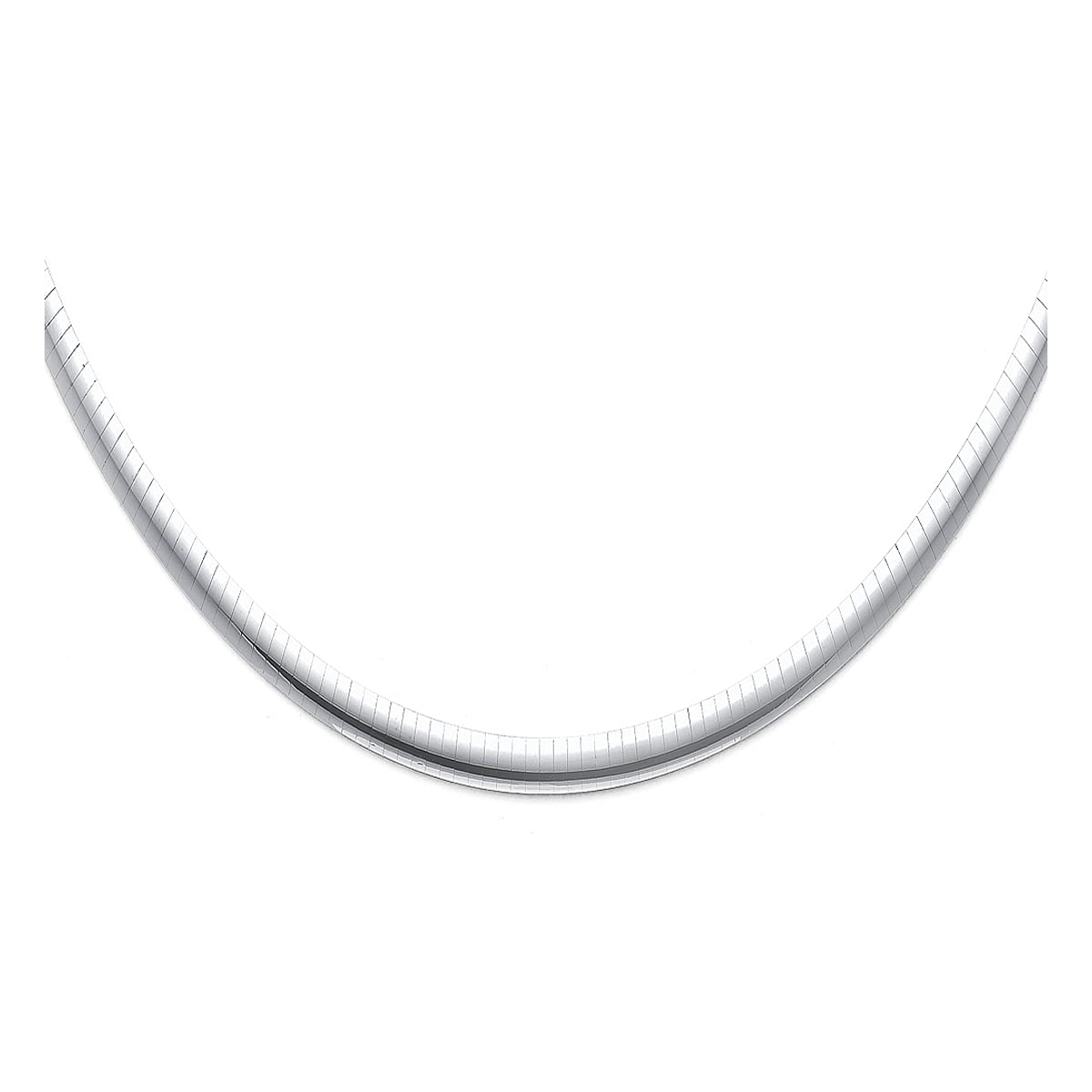 14K Solid Gold Omega Chain Necklace for Women & Men - 5mm Reversible Yellow Gold Necklace Jewelry Gift for Her, Him, Girls | Perfect for Weddings, Anniversaries, Date Nights & Special Occasions