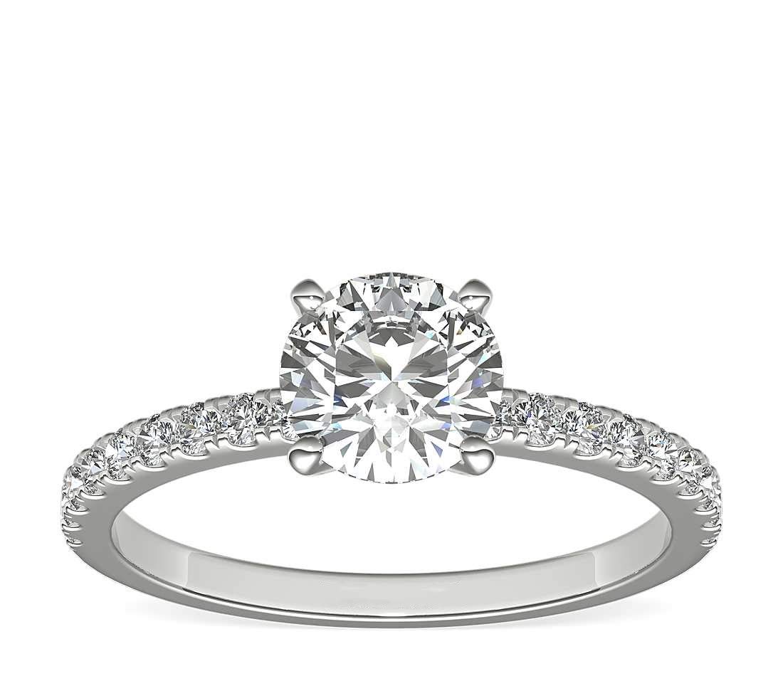 1.5 CTW Moissanite Engagement Ring for Women - Simulated Diamond Wedding Band, Elegant Solitaire Promise Ring - Perfect for Proposals, Anniversaries & Bridal Jewelry Gifts
