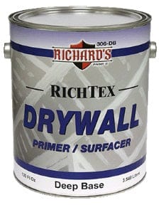 306 RichTex Drywall Primer & Surfacer - High Adhesion Interior Wall Primer for Smooth Painting - Perfect for New Drywall, Plaster & Repaired Surfaces