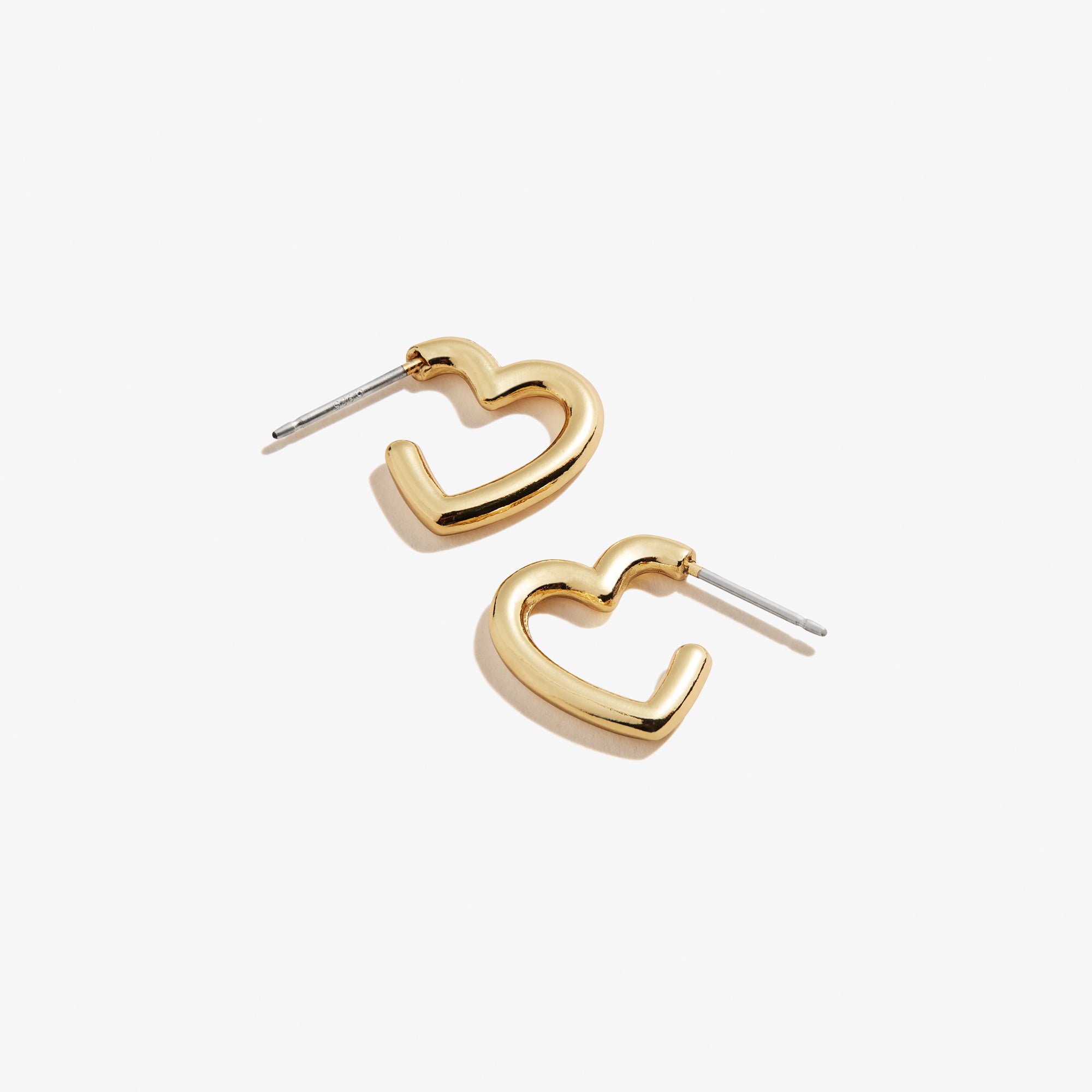 Heart Huggie Hoop Earrings for Women - 14K Gold Plated Small Huggie Earrings - Minimalist Dainty Hoops for Everyday Wear - Perfect Gift for Her, Valentine's Day, Anniversary & Birthday