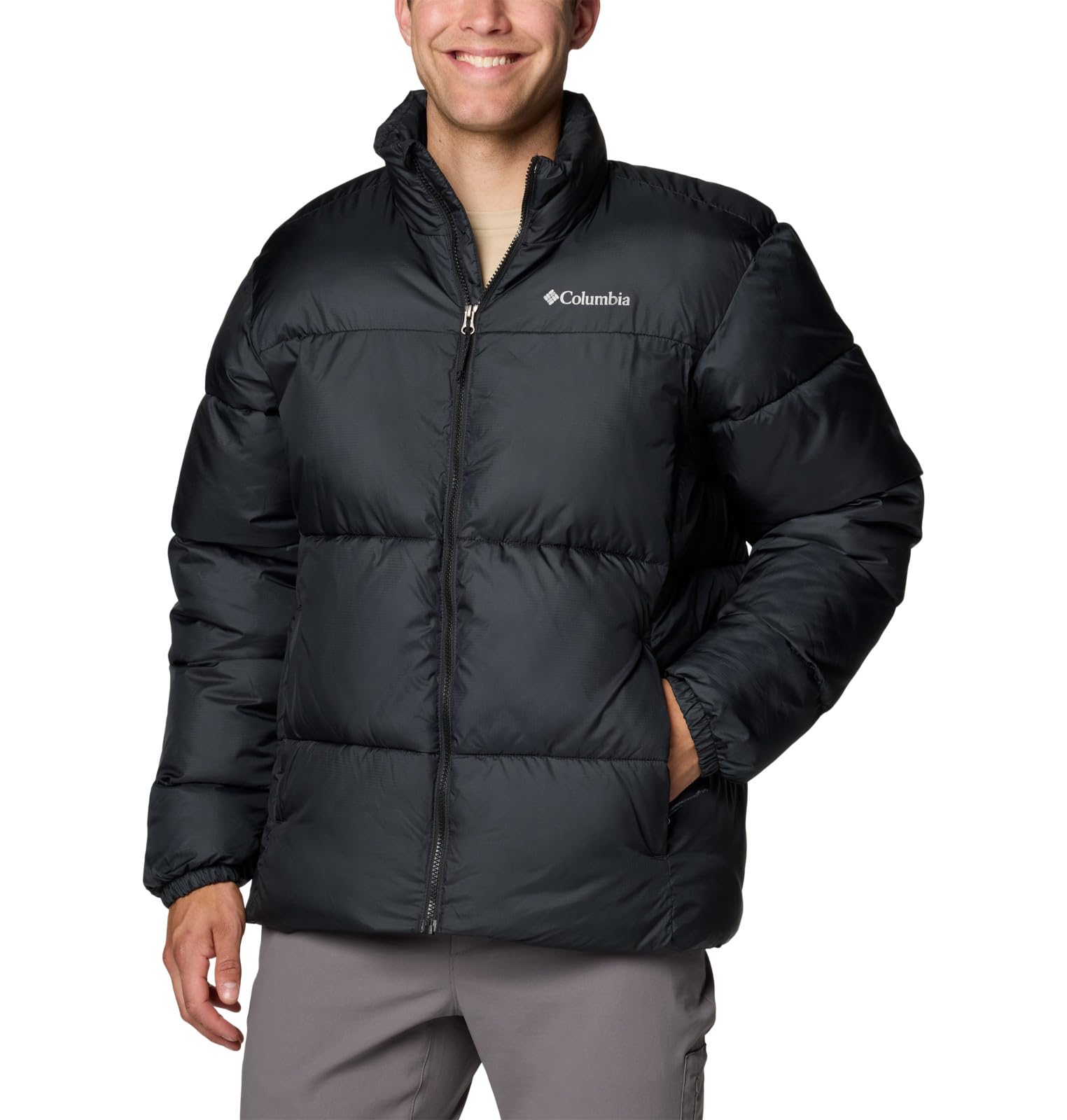 Columbia Men's Puffect III Jacket - Lightweight Waterproof Winter Coat with Omni-Heat Thermal Reflective, Windproof Insulated Puffer Jacket for Hiking, Skiing & Outdoor Activities
