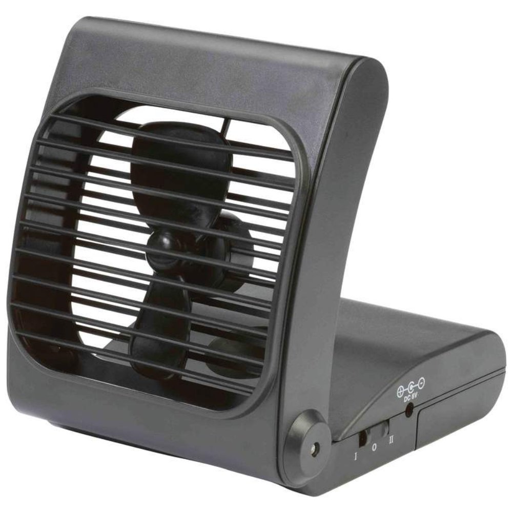 Maxam Battery Operated Portable Fan - USB Rechargeable, 3 Speeds, Quiet Personal Desk Fan for Home, Office, Travel & Outdoor Activities