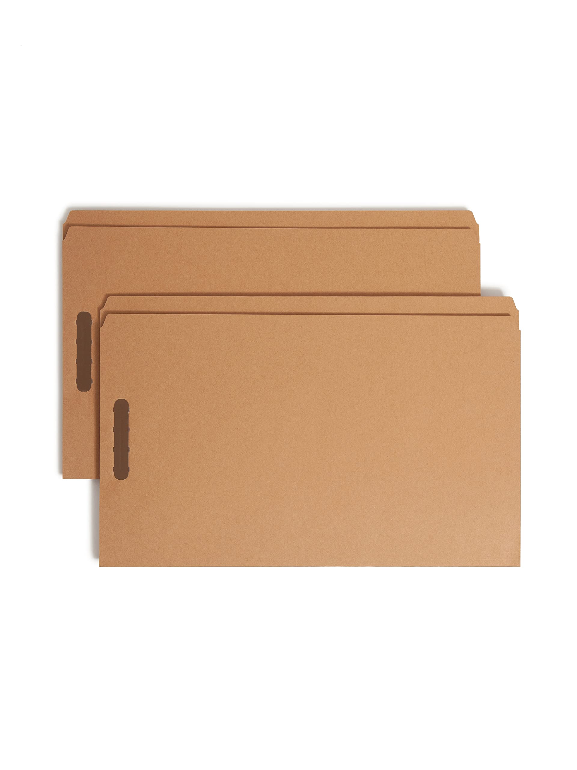 Smead 2-Fastener File Folders - Legal Size, Kraft, 50/Box (19813) | Reinforced Straight-Cut Tab for Secure Document Storage | Perfect for Office Filing, Legal Documents & Home Organization
