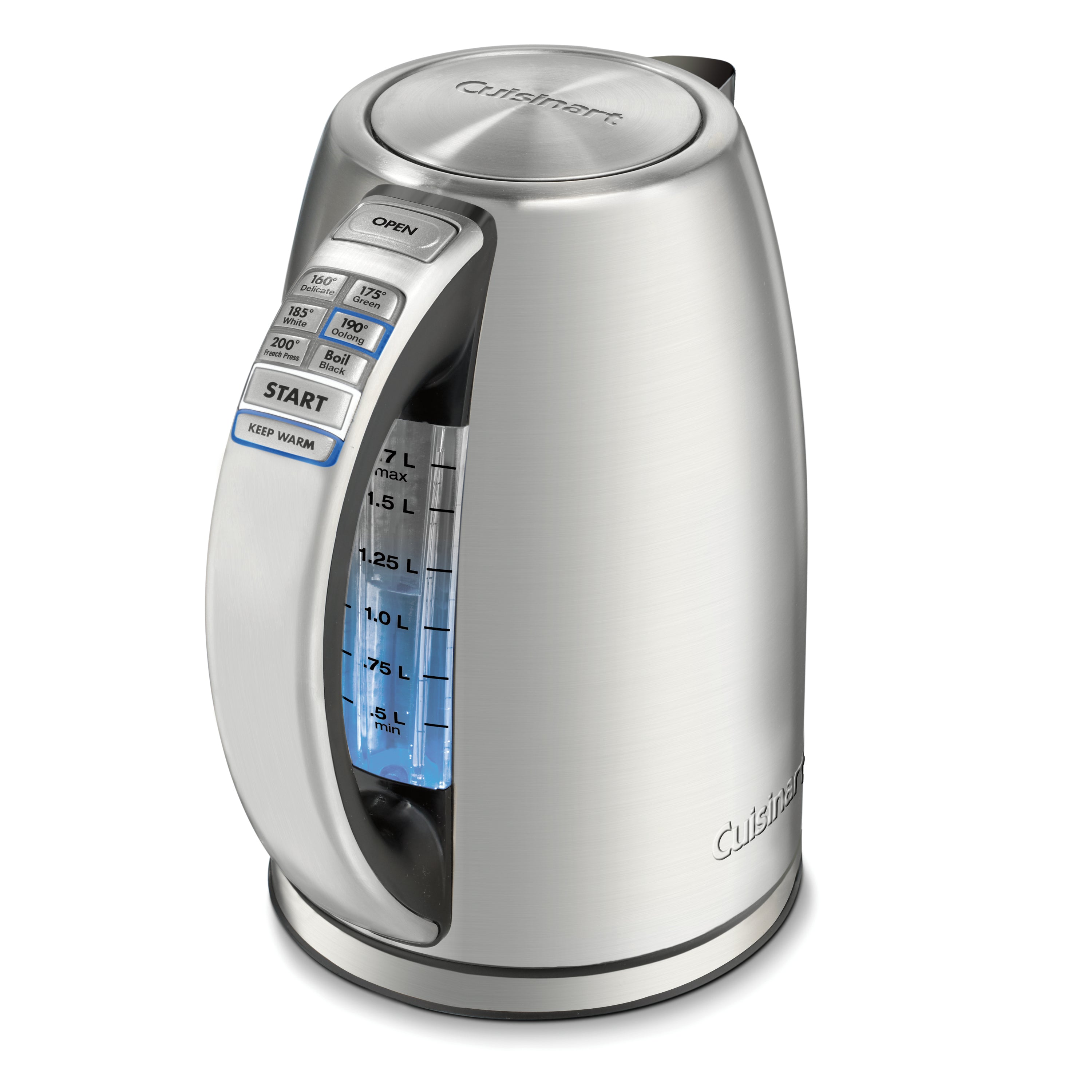 Cuisinart CPK-17C Perfectemp Cordless Electric Programmable Kettle - Fast Boiling, 6 Preset Temperatures, Keep Warm Function for Tea, Coffee & Cooking - Ideal for Home, Office & Dorm Use