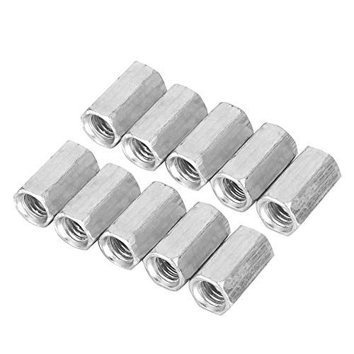 10Pcs M8x20 High Strength Hex Lock Nuts - Corrosion Resistant Hardware for Machinery, Ship Assembly & Industrial Applications - Perfect for Automotive, Marine and Construction Projects