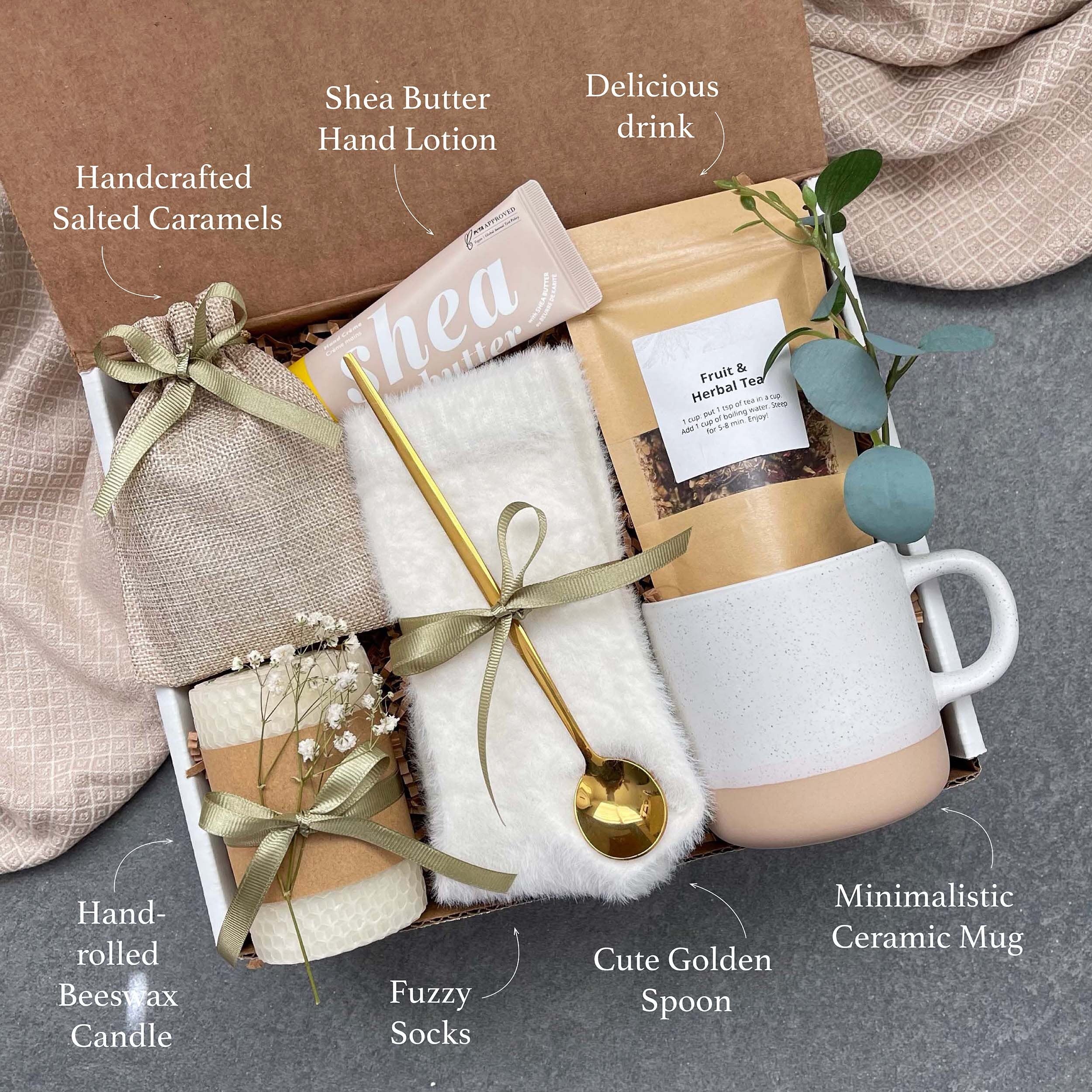 Luxury Self Care Gift Box for Women - Cozy Summer Gift Basket with Spa Essentials | Unique Care Package for Her - Perfect for Birthday, Anniversary & Relaxation Gifts