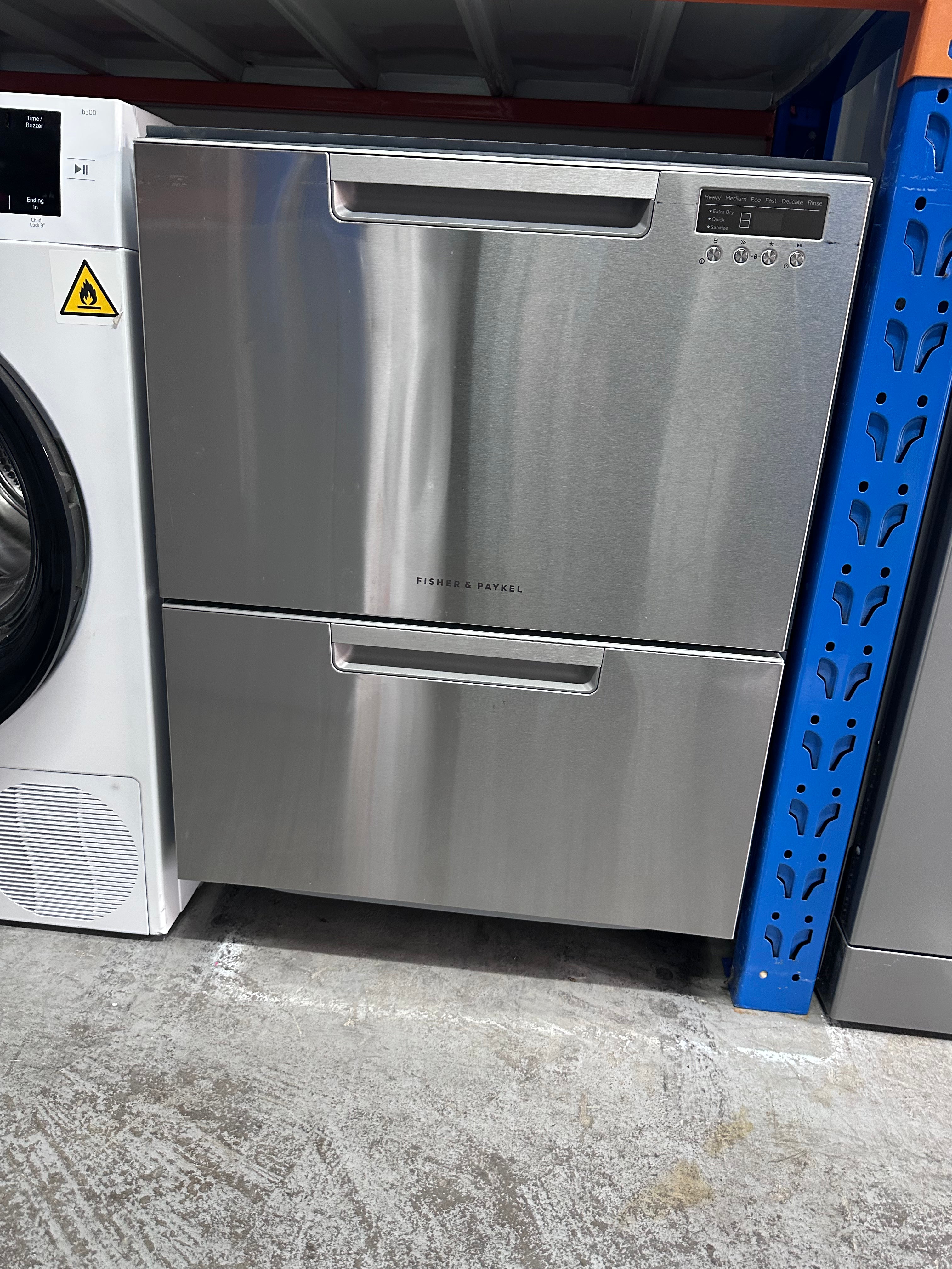 Fisher & Paykel Series 7 Contemporary Double DishDrawer Dishwasher in Stainless Steel - Factory Refurbished | Space-Saving Design for Small Kitchens & Modern Homes