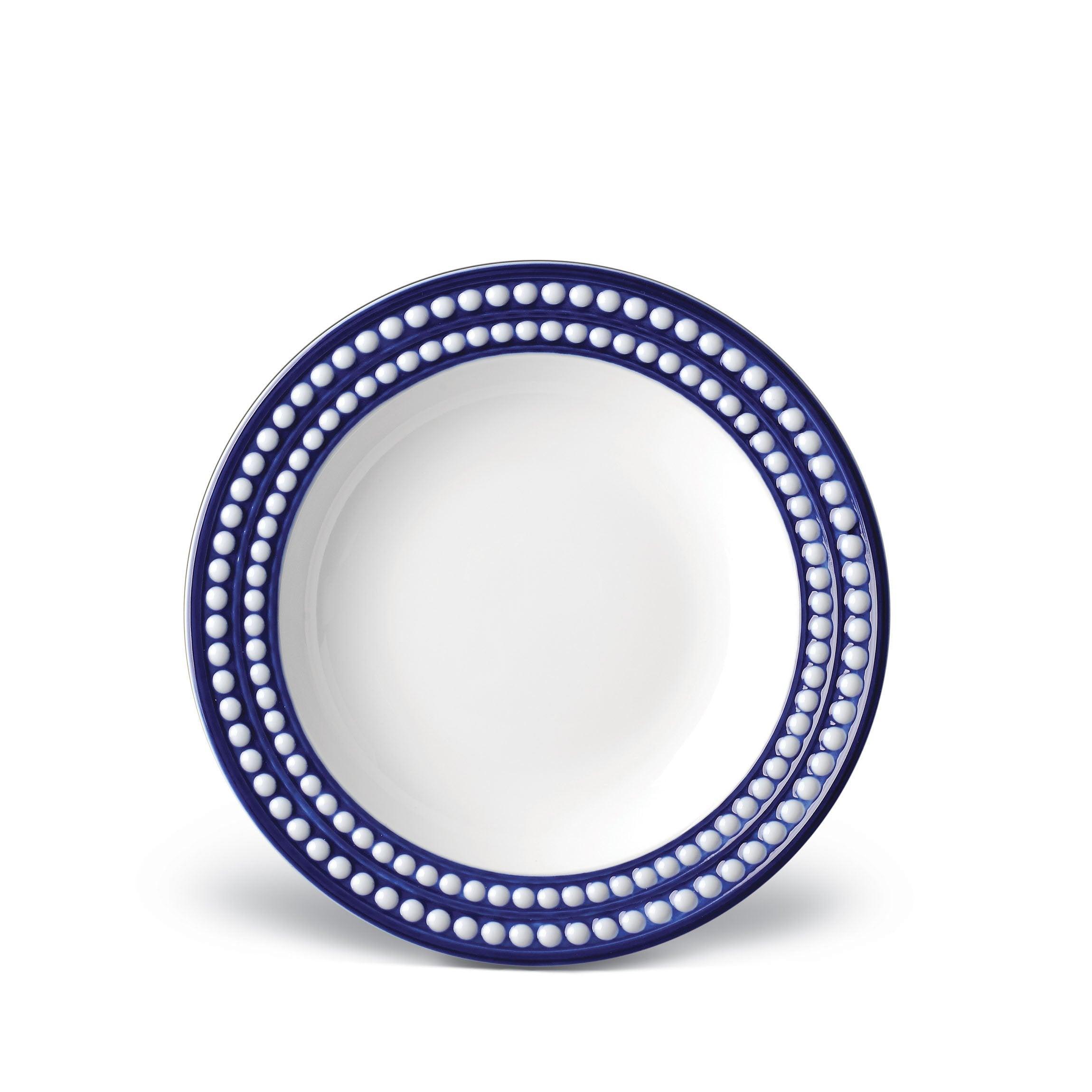 Perlée Soup Plate - Elegant Porcelain Dinnerware for Fine Dining & Home Entertaining - Perfect for Soups, Salads & Desserts