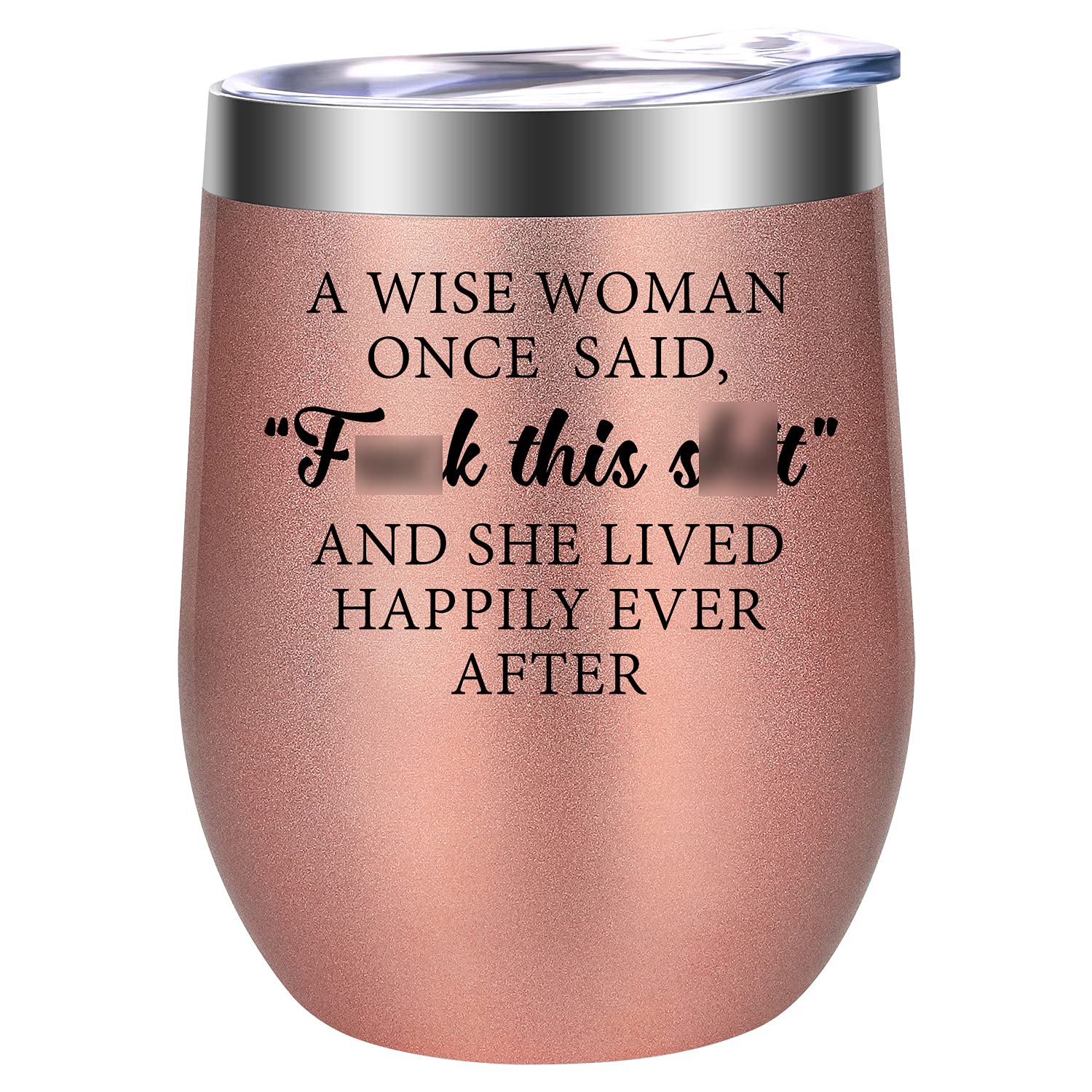 Funny Wine Tumbler Gift for Women - Best Friend, Coworker, Mom, Wife, Sister, Daughter | Perfect for Christmas, Birthday, Retirement, Divorce | Insulated Stainless Steel Cup for Wine Lovers - Great for Parties, Office Use & Everyday Drinking
