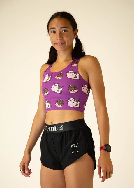 Women's PWR Crop Top - High Performance Workout Tank Top for Yoga, Running & Gym - Breathable Athletic Shirt for Women