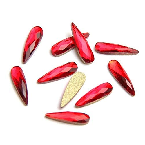 STORE99® 10Pcs K9 Crystal Glass 3D Water Drop Rhinestones - DIY Nail Art Charms & Studs for Manicure, Nail Decoration (WY1029) | Perfect for Nail Salons, Home DIY, and Gift Giving