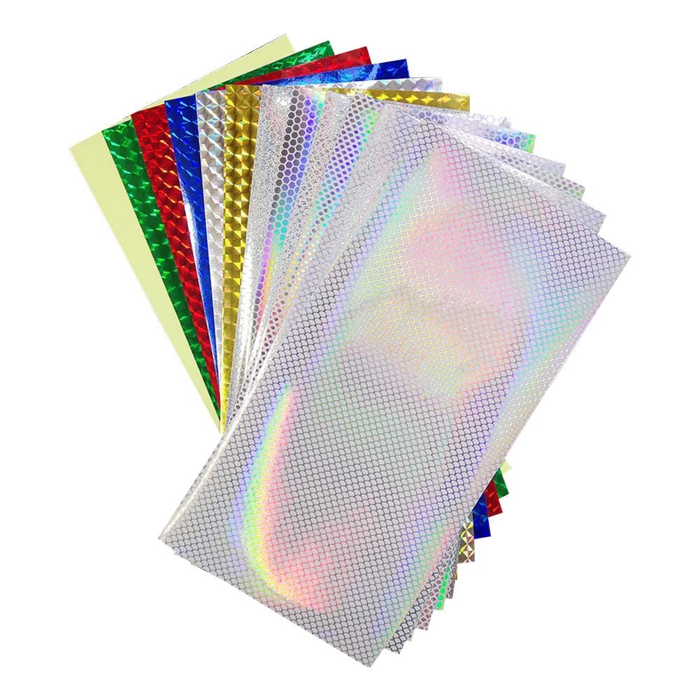 12pcs Holographic Fish Scale Fishing Lures Stickers - DIY Fishing Spoon Wobblers Decals for Bass Trout Saltwater Fishing - Perfect for Tackle Box Organization & Lure Customization
