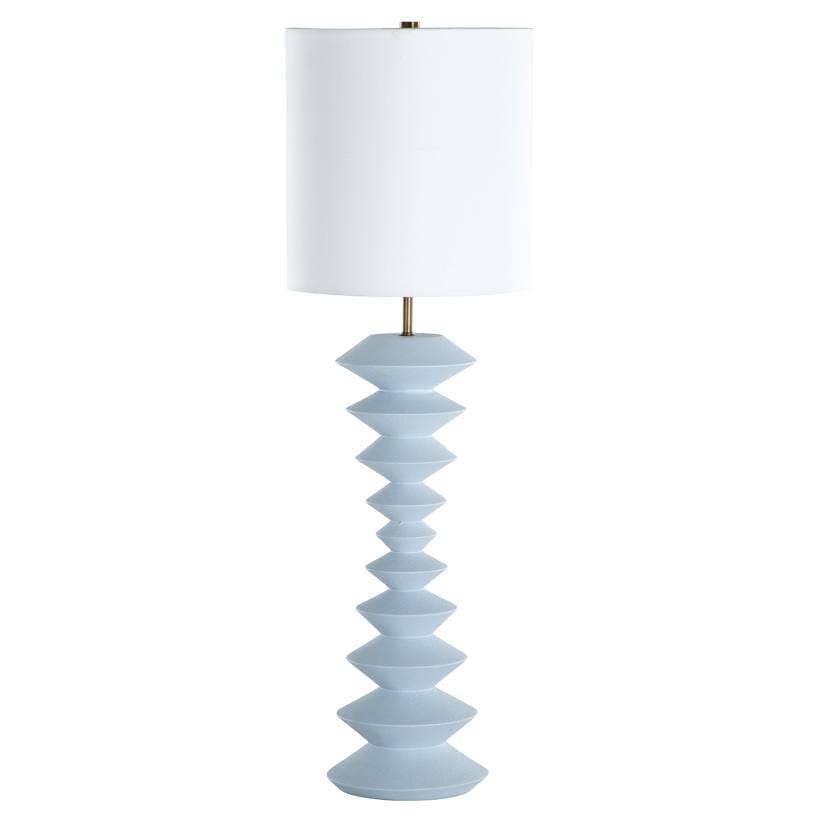 Huck & Peck Idris Blue Console Lamp - Modern Table Lamp for Living Room, Bedroom, or Entryway Decor