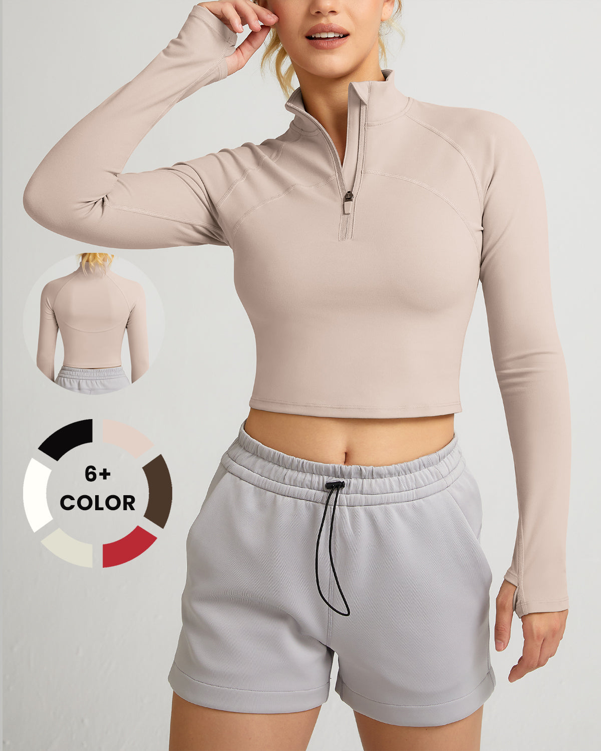 Half Zip Athletic Pullover Top - Breathable Workout Hoodie for Men & Women | Gym, Running, Yoga & Outdoor Activities