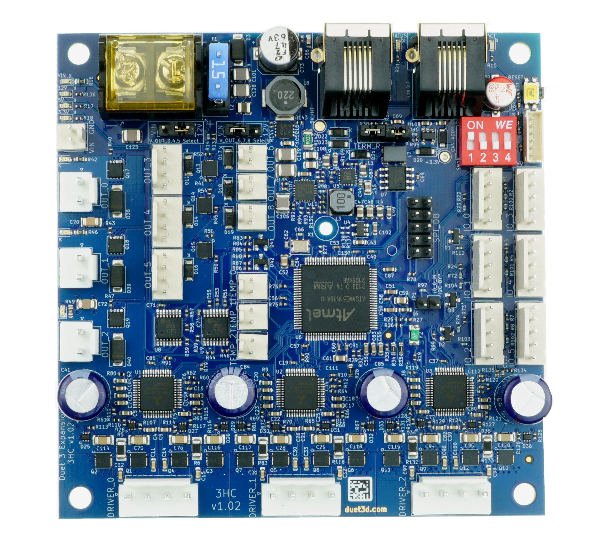 Duet 3 Expansion Board 3HC V1.02a - Compatible with 3D Printers & CNC Machines | Upgrade Your DIY Electronics Projects