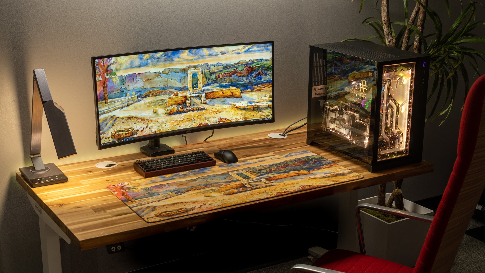 Limited Edition History with Kayleigh Dendera Temple of Hathor XL Mouse Pad - Content Creator Collaboration Desk Mat for Gamers & Office Use