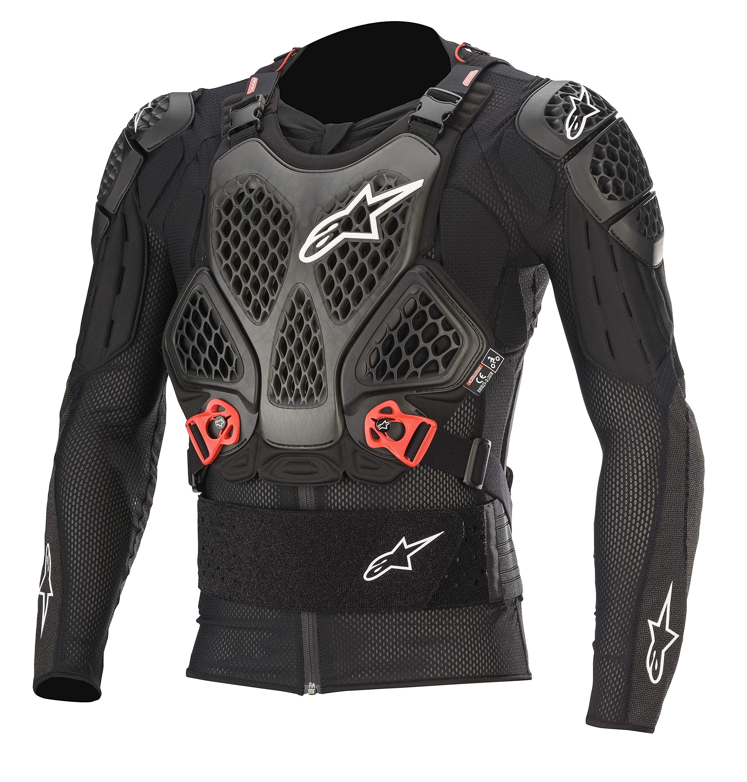 Alpinestars Bionic Tech V2 Unisex Motorcycle Protection Jacket - Black/Red, Size Small | Dirt Bike & Off-Road Riding Gear for Men & Women | Impact Protection for MX, Enduro & Adventure Motorcycling