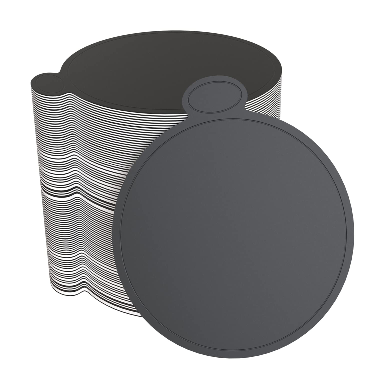 3.15 Inch Black Round Cardboard Cake Boards - 100 Pack | Sturdy Mousse & Dessert Base for Professional Baking, Wedding Cakes, Birthday Parties & Pastry Display