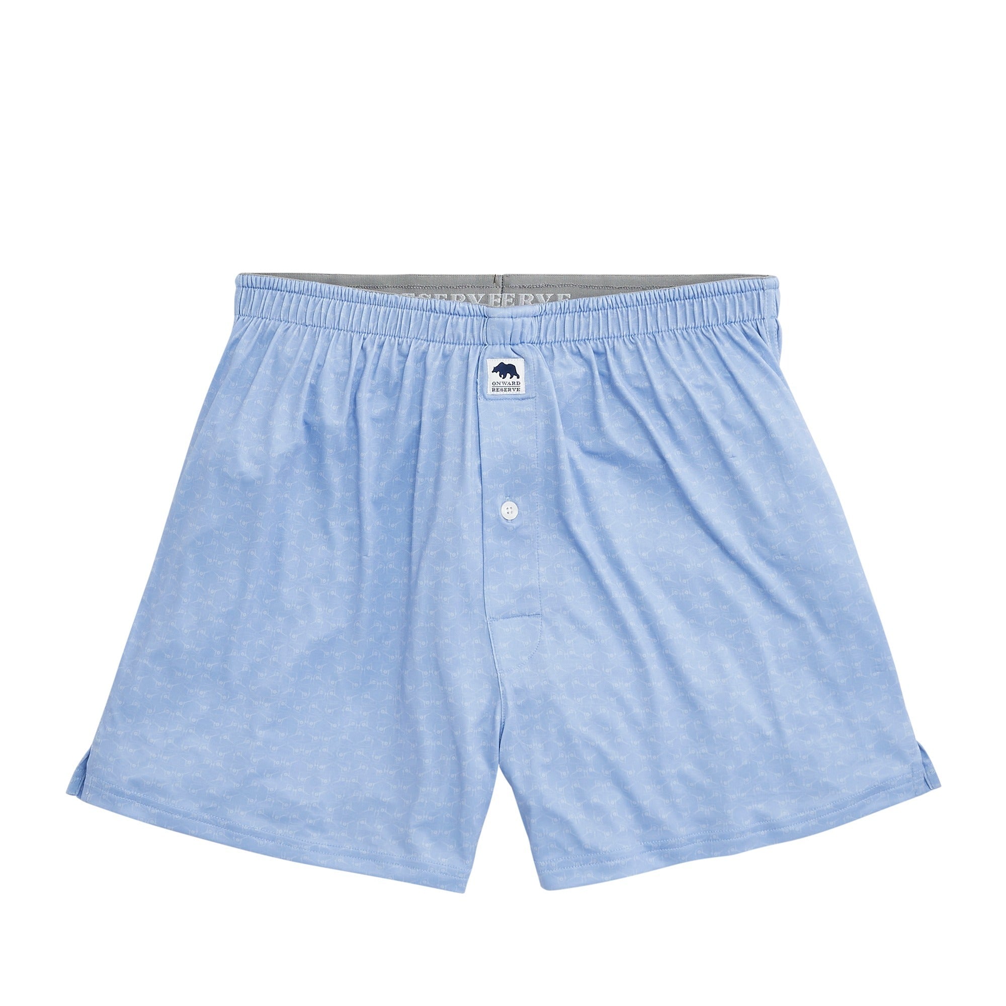 Caddie Performance Boxer Briefs - Moisture Wicking & Breathable Men's Underwear for Sports & Daily Wear - Endless Sky Design