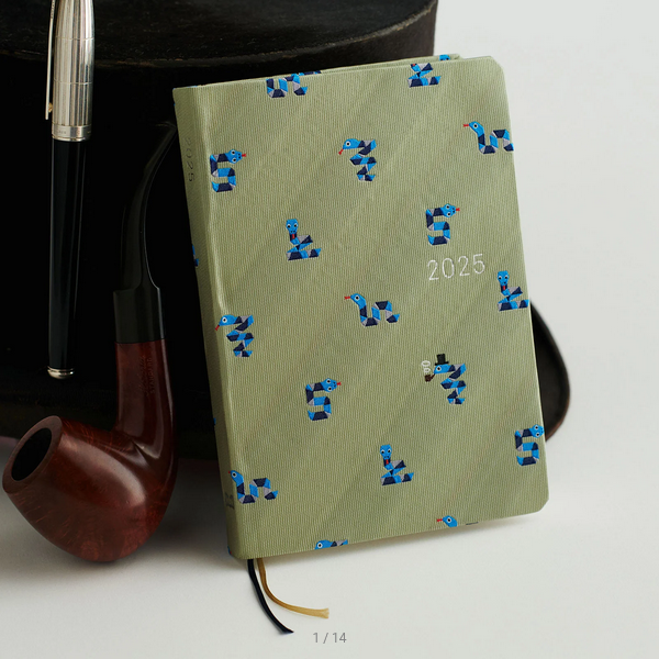 Hobonichi Techo 2025 Planner - Bow & Tie Snake Design A6 Size Daily Journal (English Edition) | January Start, Monday Start | Perfect for Work, School & Personal Organization
