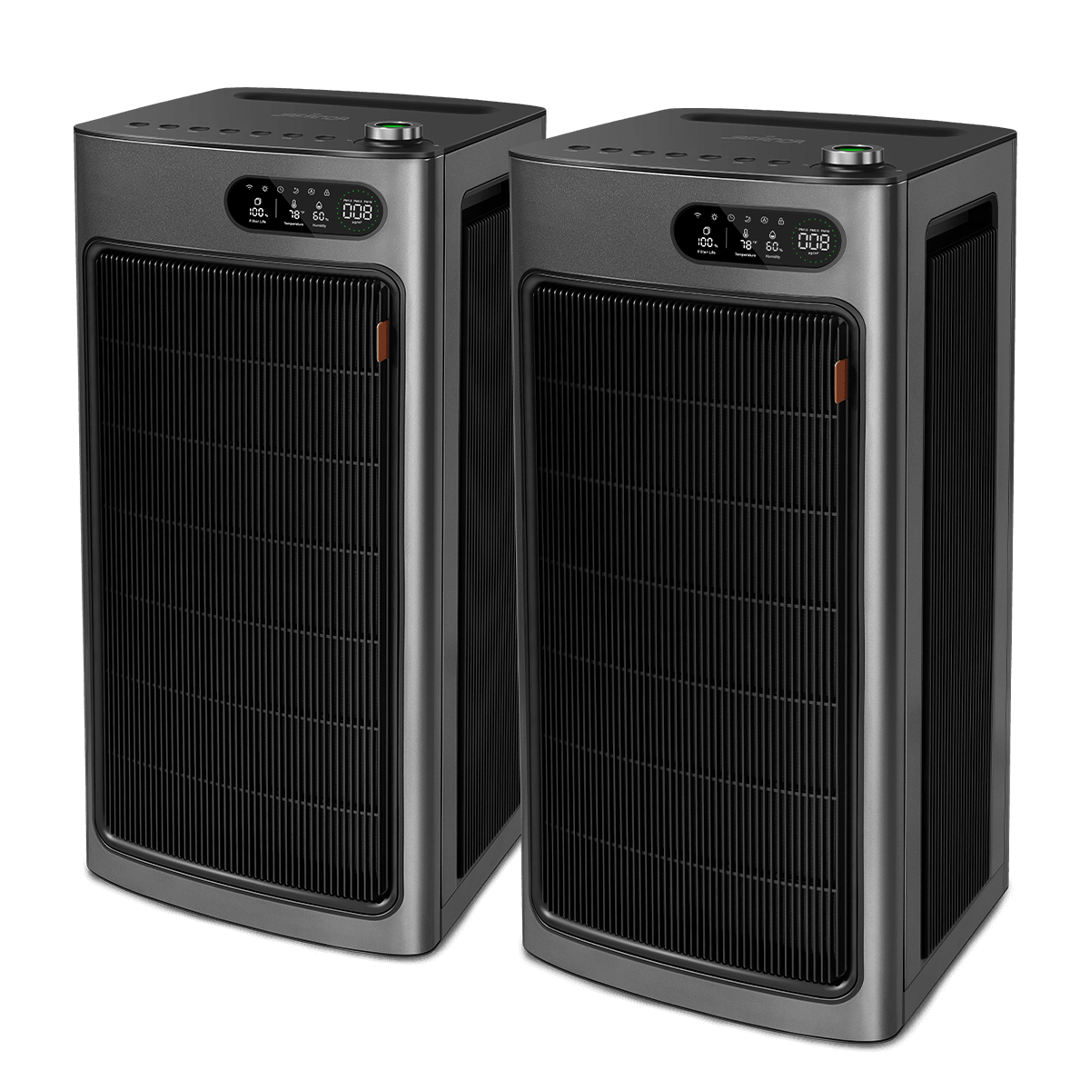 JF1500 Air Purifier 2-Pack Bundle – HEPA Filter for Allergies, Dust & Pet Dander – Perfect for Bedroom, Office & Nursery