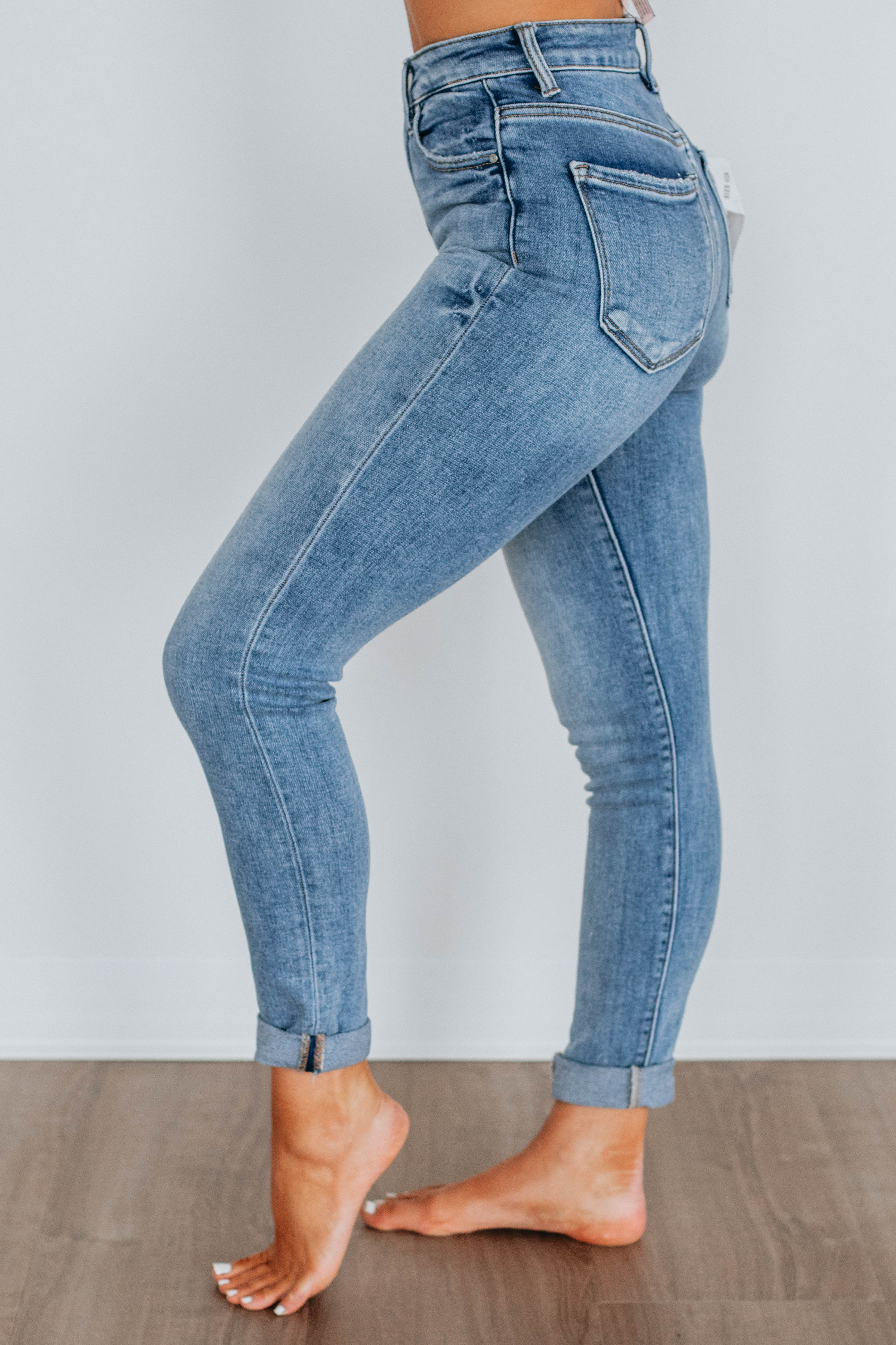 Kassidy Risen High Waist Stretch Denim Jeans for Women - Comfortable Skinny Jeans with Pockets | Perfect for Casual Wear, Office & Night Out