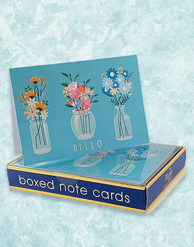 Hello Floral Note Cards - Elegant Greeting Cards for Birthdays, Thank You & Special Occasions - Perfect for Handwritten Messages, Gifts & Home Decor