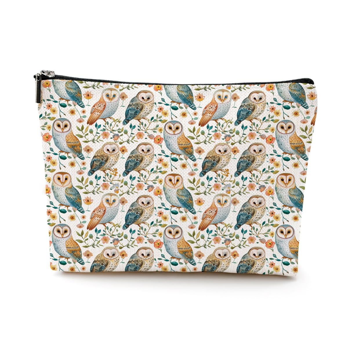 **Cute Owl Cosmetic Bag - Funny Owl Makeup Pouch for Women, Bestie, Sister & Grandma - Owl Lover Gifts for Birthday, Mother's Day, Christmas & Friendship - Travel & Daily Makeup Storage**