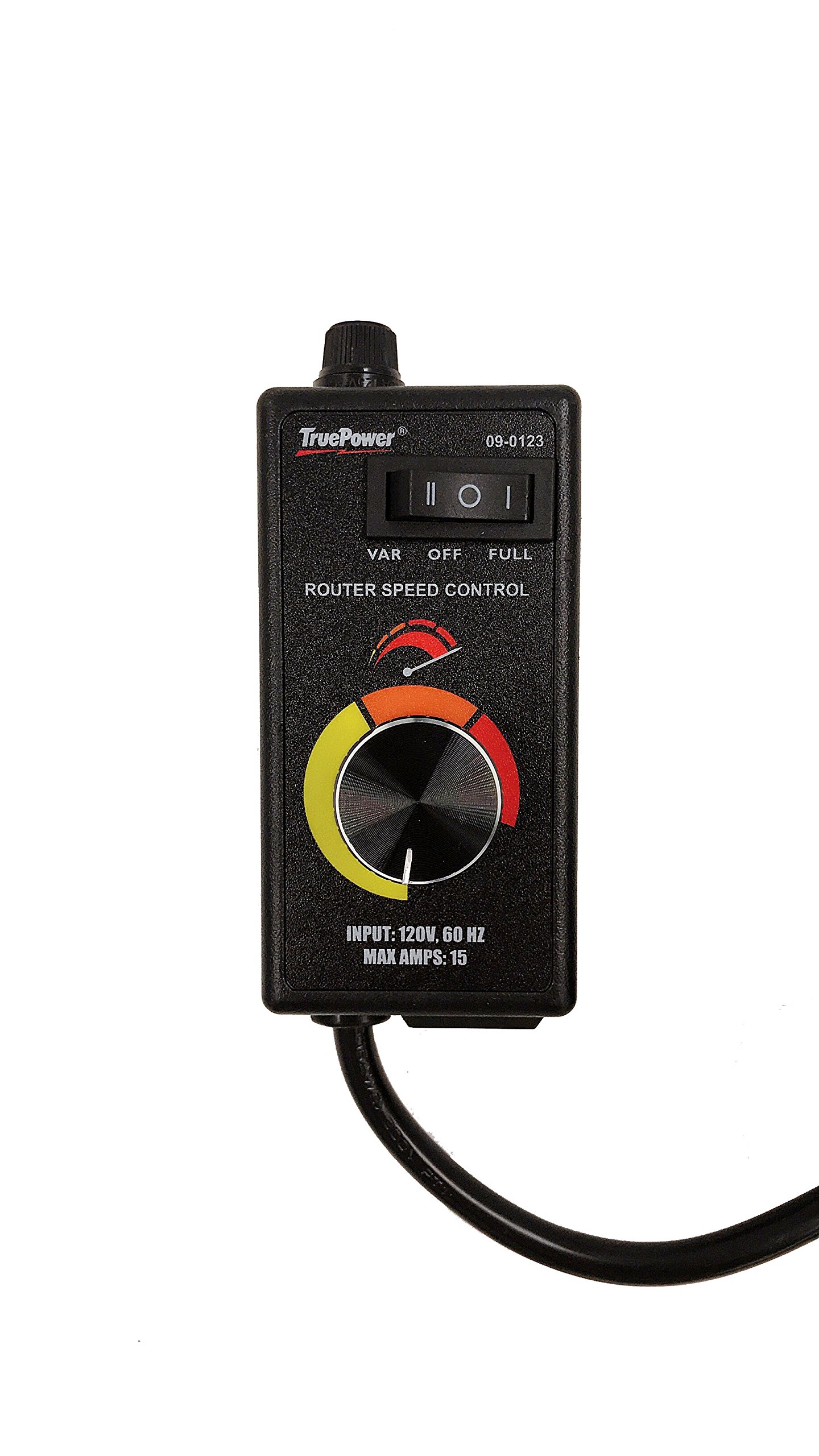 TruePower 123 Variable Speed Controller for Duct & Inline Fans - Adjustable Dial for Precise Airflow Control - Perfect for Hydroponics, Grow Tents & Ventilation Systems