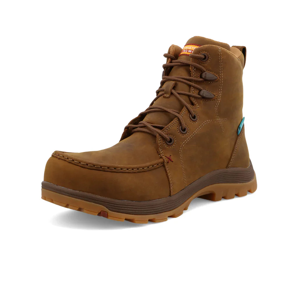 Men's 6-Inch Work Boots with Oblique Toe - Durable Safety Boots for Construction, Outdoor & Heavy Duty Work