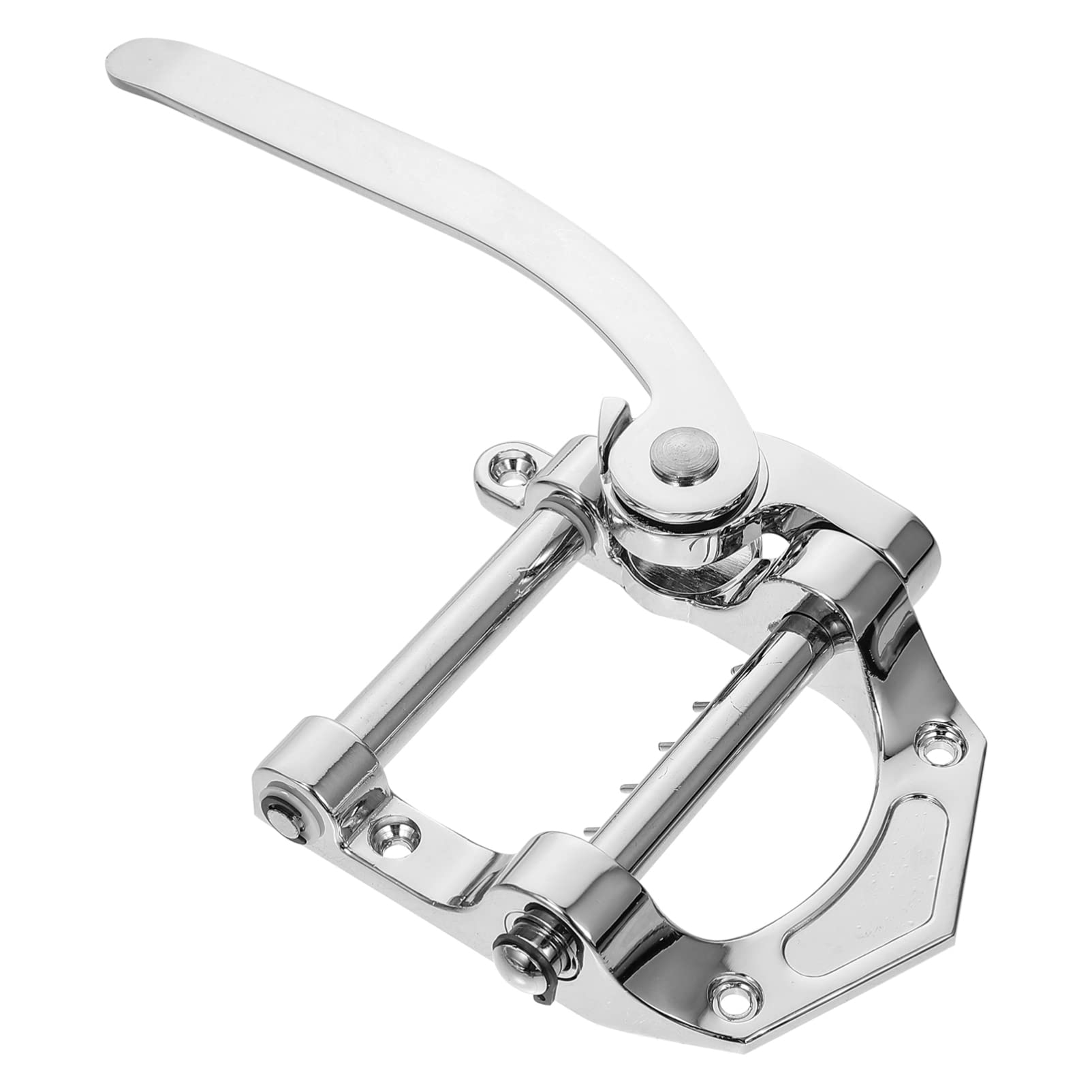 EXCEART Silver Electric Guitar Vibrato Tailpiece Tremolo Bridge - Flat Top Body Tremolo Unit for Enhanced Sound & Stability | Perfect for Rock, Blues & Live Performances