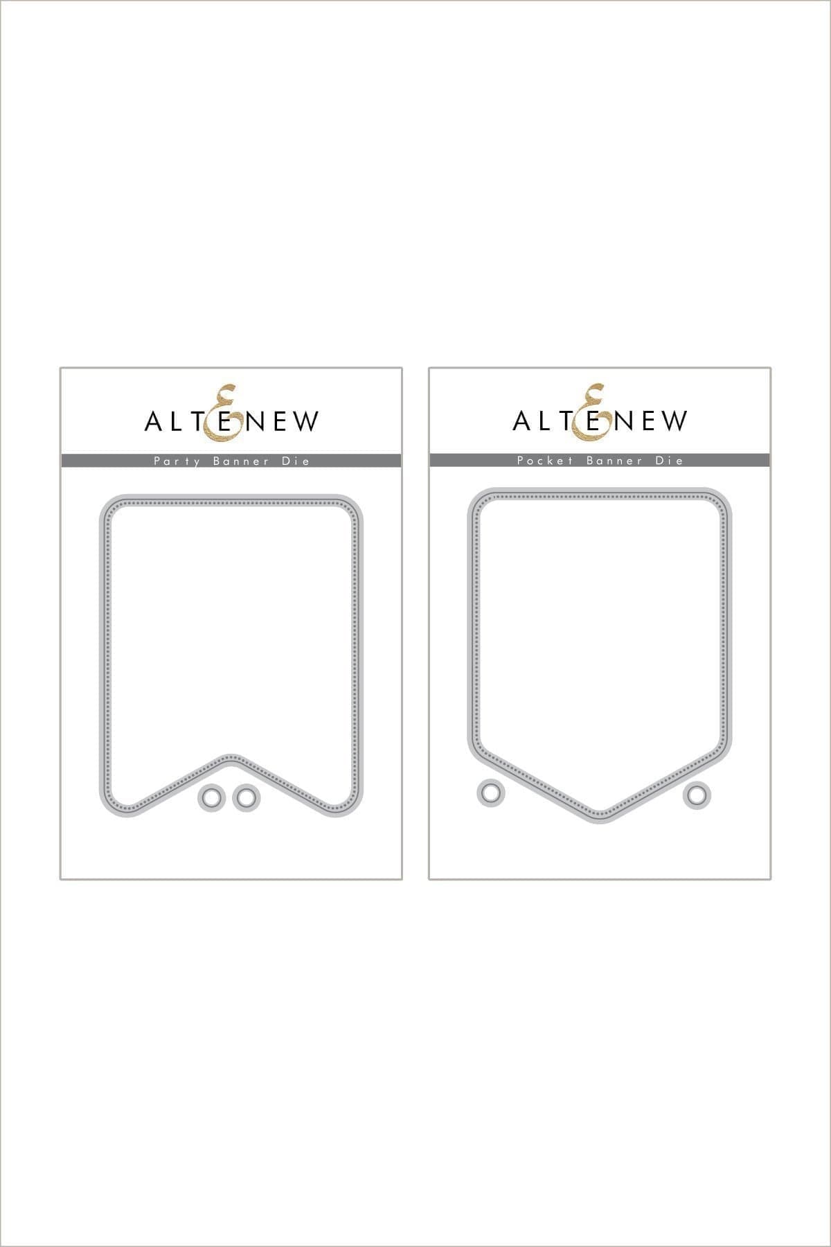 Custom Party Banner & Pocket Banner Die Set for DIY Scrapbooking, Card Making, and Craft Projects - Perfect for Birthdays, Weddings, and Special Events