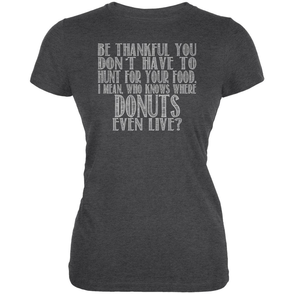 Old Glory Hunt for Donuts Juniors Soft Cotton T-Shirt - Comfortable Casual Tee for Teens, Girls & Boys - Perfect for School, Outings & Donut-Themed Parties