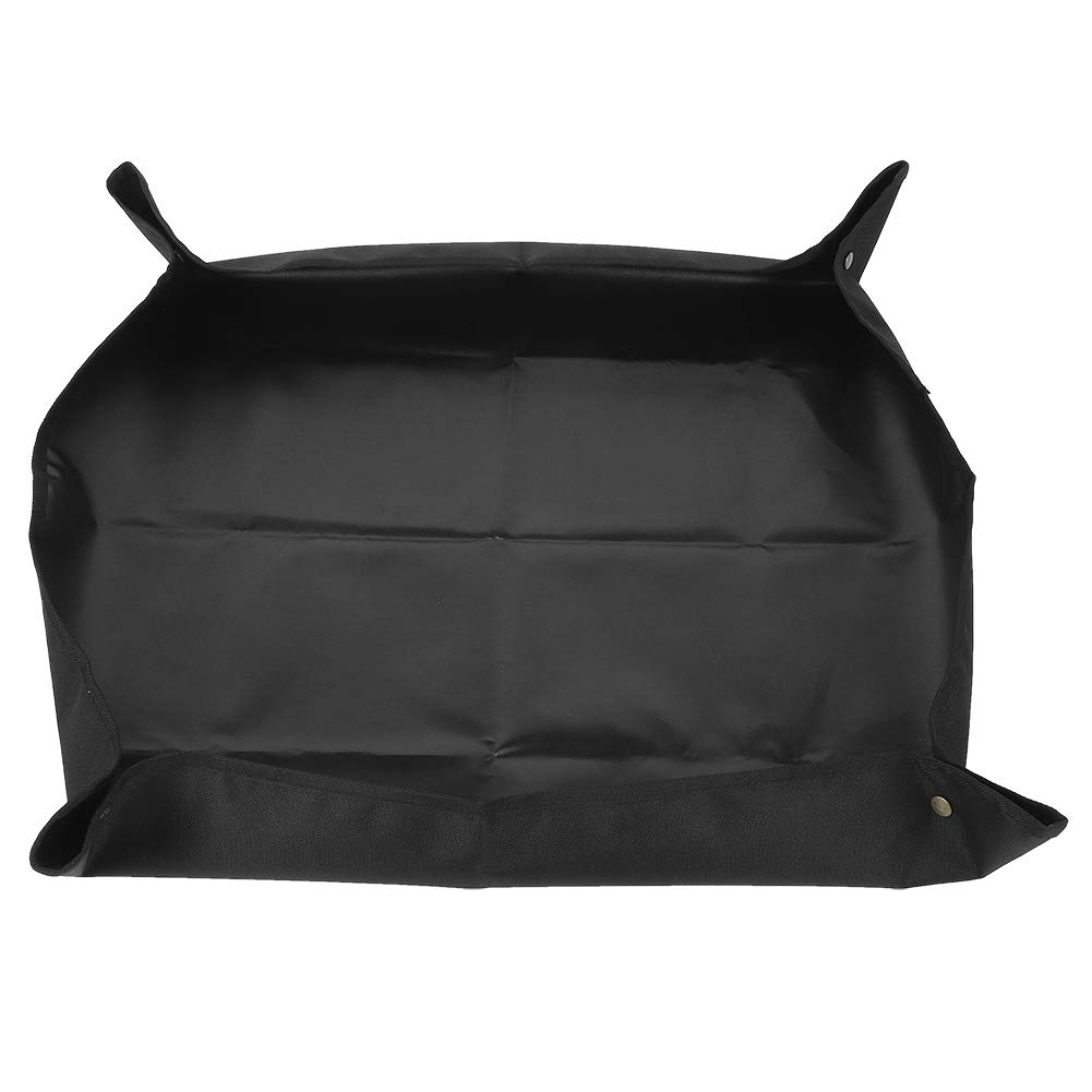 **Black Gardening Tool Repotting Tray & Plant Potting Mat - Easy Carry Seedling Mat for Nursery, Watering & Transplanting - Perfect for Indoor/Outdoor Plants, Greenhouses & Gardening Enthusiasts**