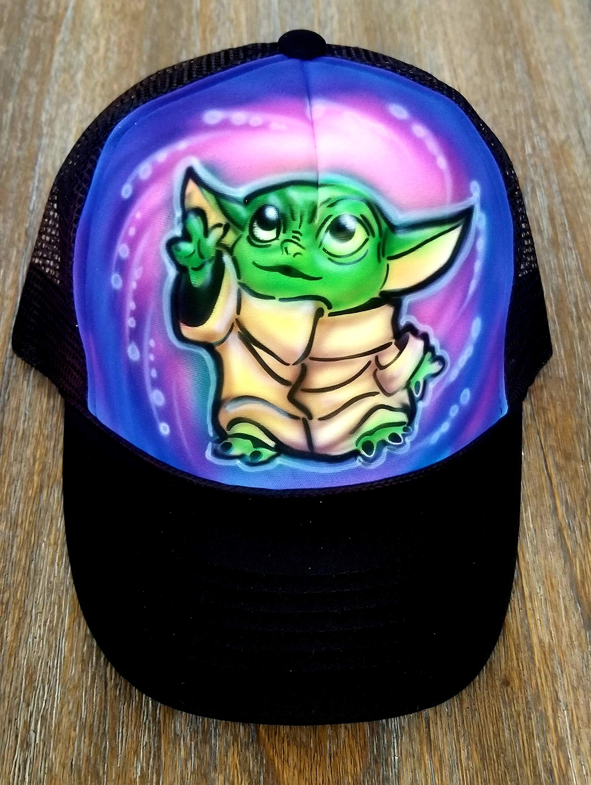 Custom Airbrushed Hat - Personalized Spray Paint Design for Sports, Fashion & Unique Gifts