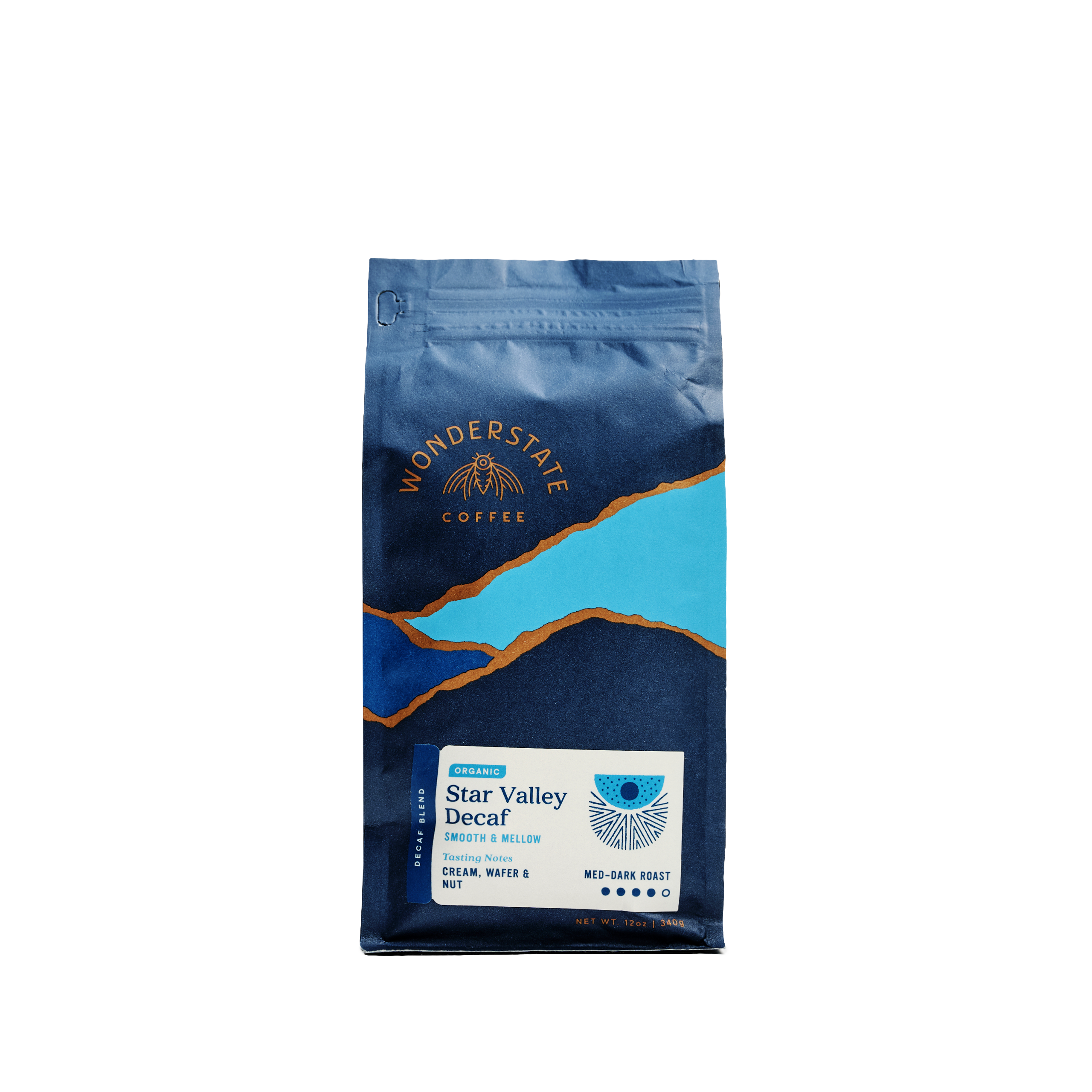 Organic Star Valley Decaf Coffee - Premium Swiss Water Process Decaffeinated Coffee Beans for Home Brewing & Office Use - Enjoy Rich Flavor Without Caffeine