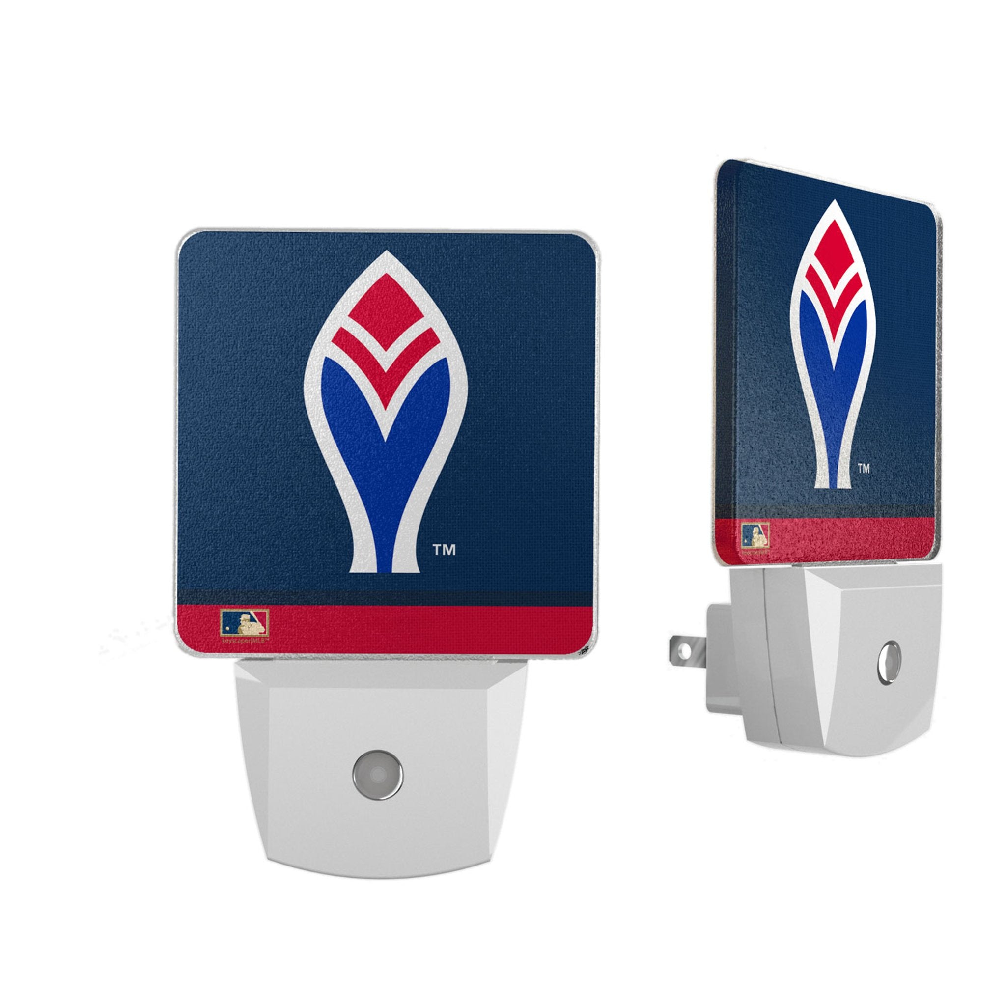 Atlanta Braves 1972-1975 Cooperstown Collection Night Light 2 Pack - Vintage Baseball Team LED Night Lights for Bedroom, Man Cave & Sports Fan Gifts