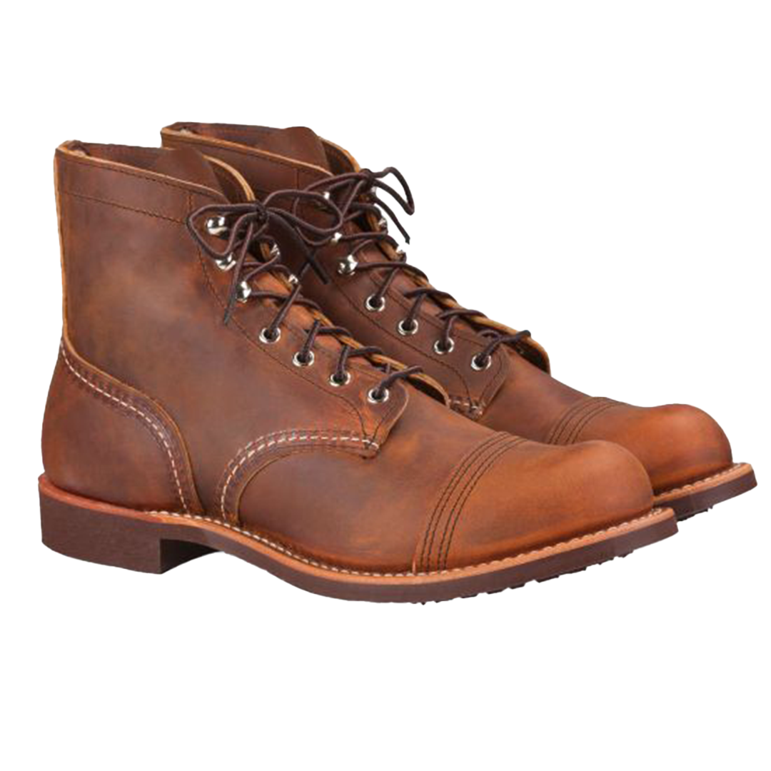 Red Wing Iron Ranger 8085 Copper Rough & Tough Leather Boots - Durable Work & Casual Boots for Men | Perfect for Outdoor Work, Hiking & Everyday Wear