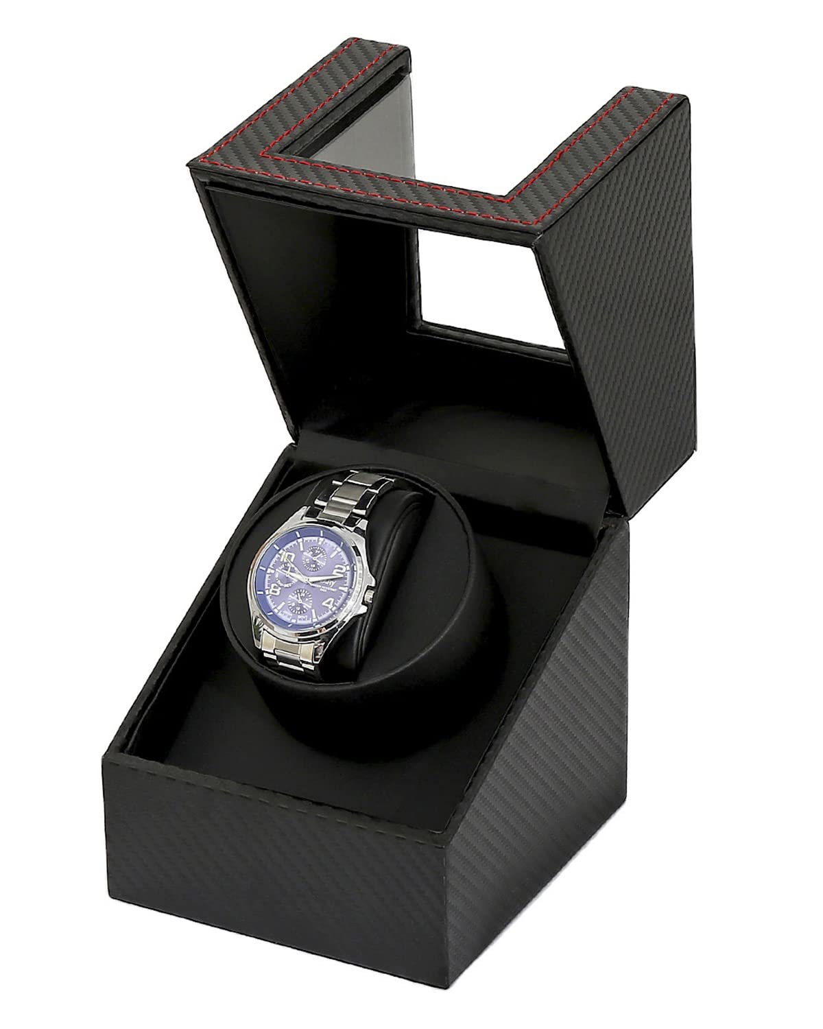 Premium YANGXIN Single Watch Winder with View Window - Ultra Quiet Automatic Watch Winder for Men & Women - Perfect for Automatic Watch Storage, Display & Maintenance at Home/Office