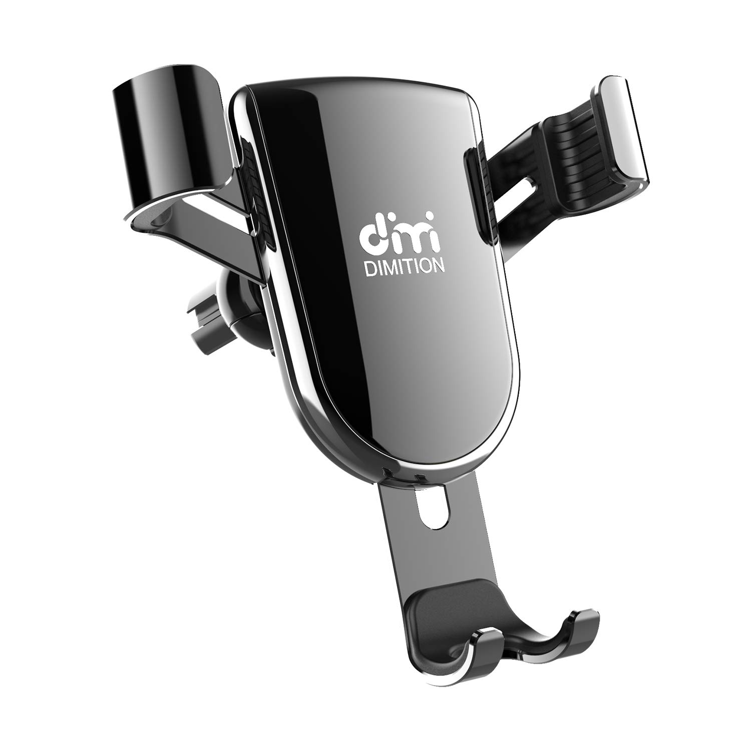 DM Car Phone Holder - Hands-Free Air Vent Mount for iPhone 8/11 Pro/XR/XS Max/7, Samsung Galaxy S9, Google Pixel 3 XL - Secure Auto Clamping Phone Stand for Safe Driving (Black) - Perfect for Commuting, Road Trips & GPS Navigation