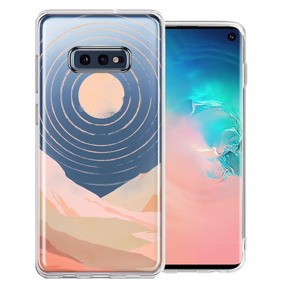 Samsung Galaxy S10e Case - Desert Mountains Design Double Layer Cover for Protection
