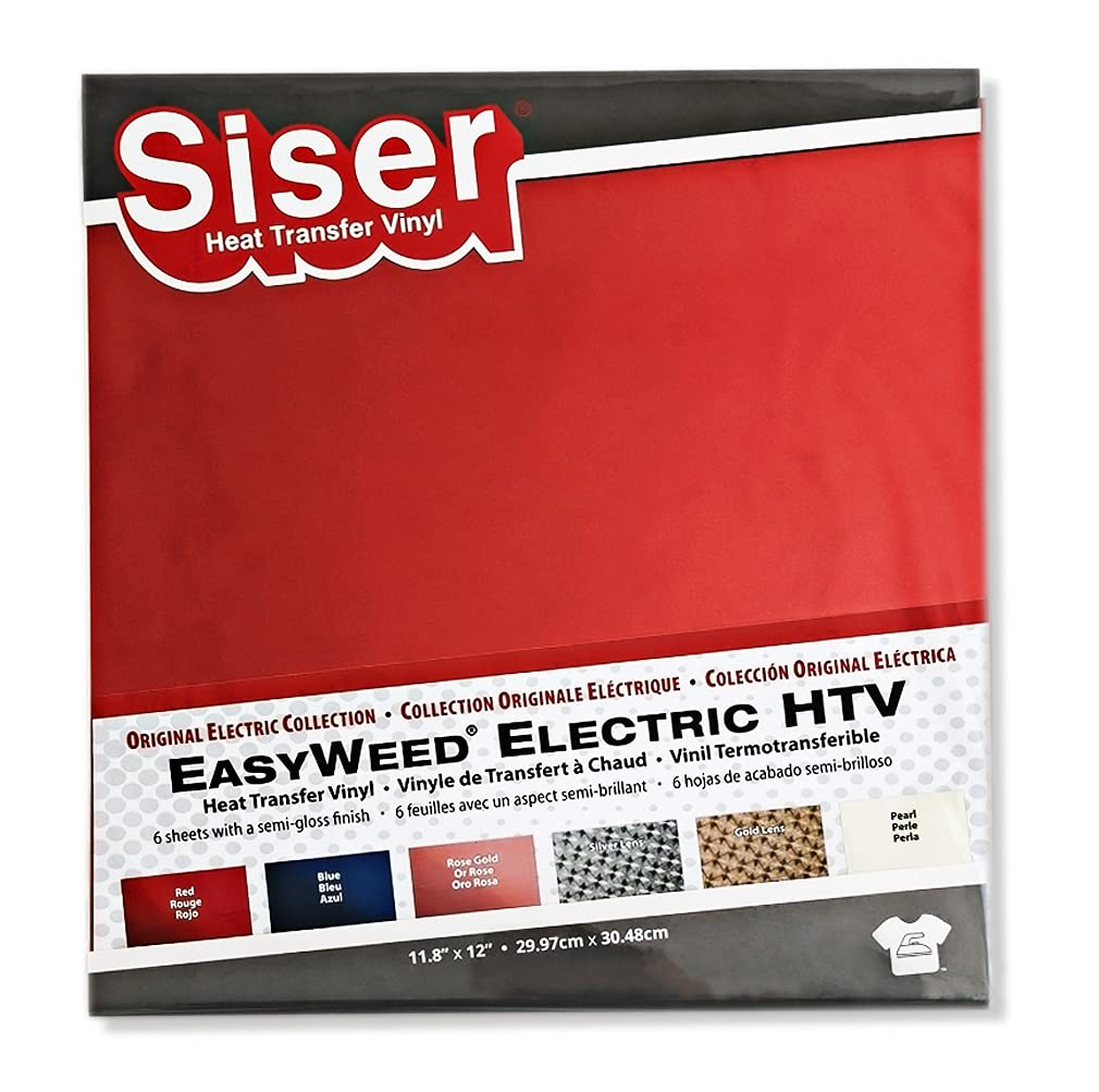 Siser EasyWeed Heat Transfer Vinyl for T-Shirts - Premium HTV Vinyl for DIY Crafts, Custom Apparel & Personalized Gifts - Perfect for Cricut & Silhouette Cutting Machines