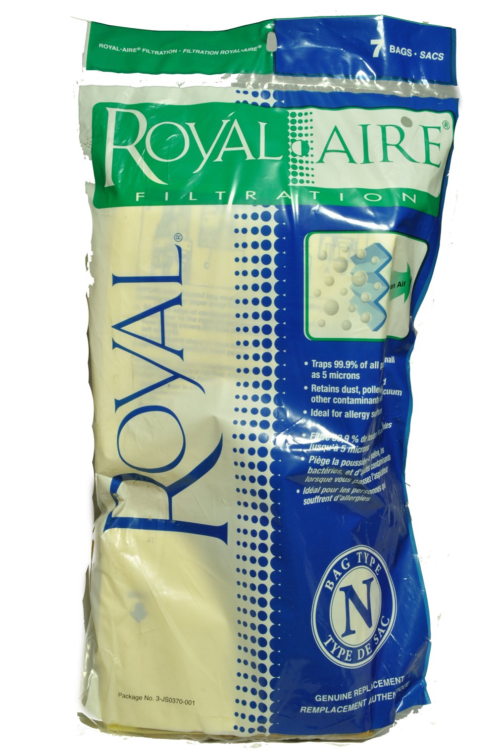 Royal Style N Vacuum Cleaner Bags - Compatible with Various Vacuum Models | Premium Dust Bags for Efficient Cleaning | Ideal for Home, Office, and Pet Hair Removal