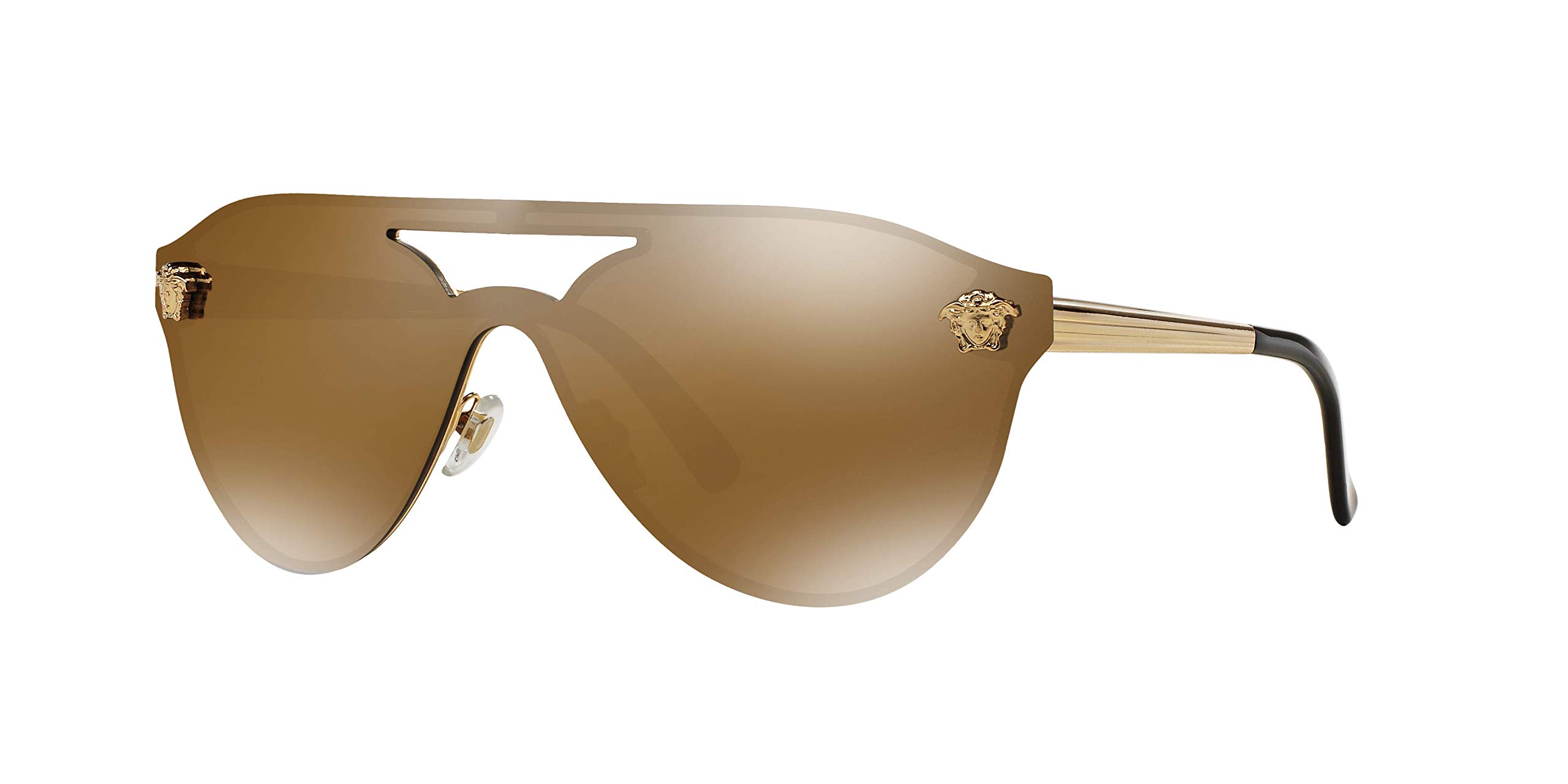 Versace VE2161 Women's Designer Sunglasses - Metal Frame, UV Protection, Luxury Fashion Accessory for Summer, Beach, and Outdoor Activities