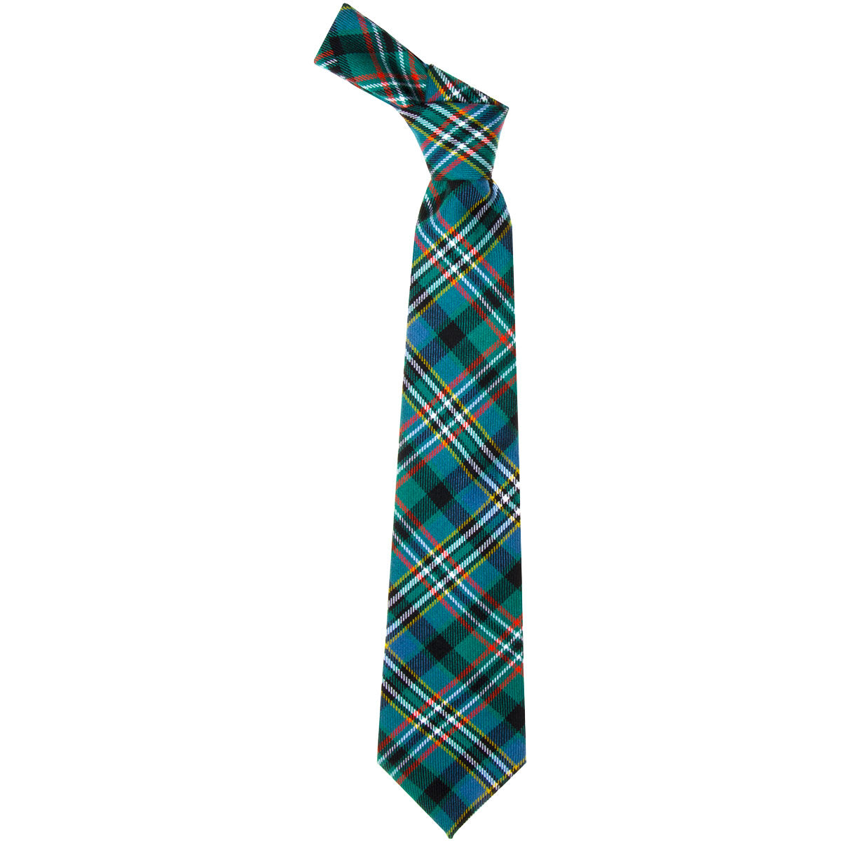 Scott Green Ancient Tartan Tie - Classic Wool Necktie for Men | Perfect for Weddings, Business Meetings & Formal Events