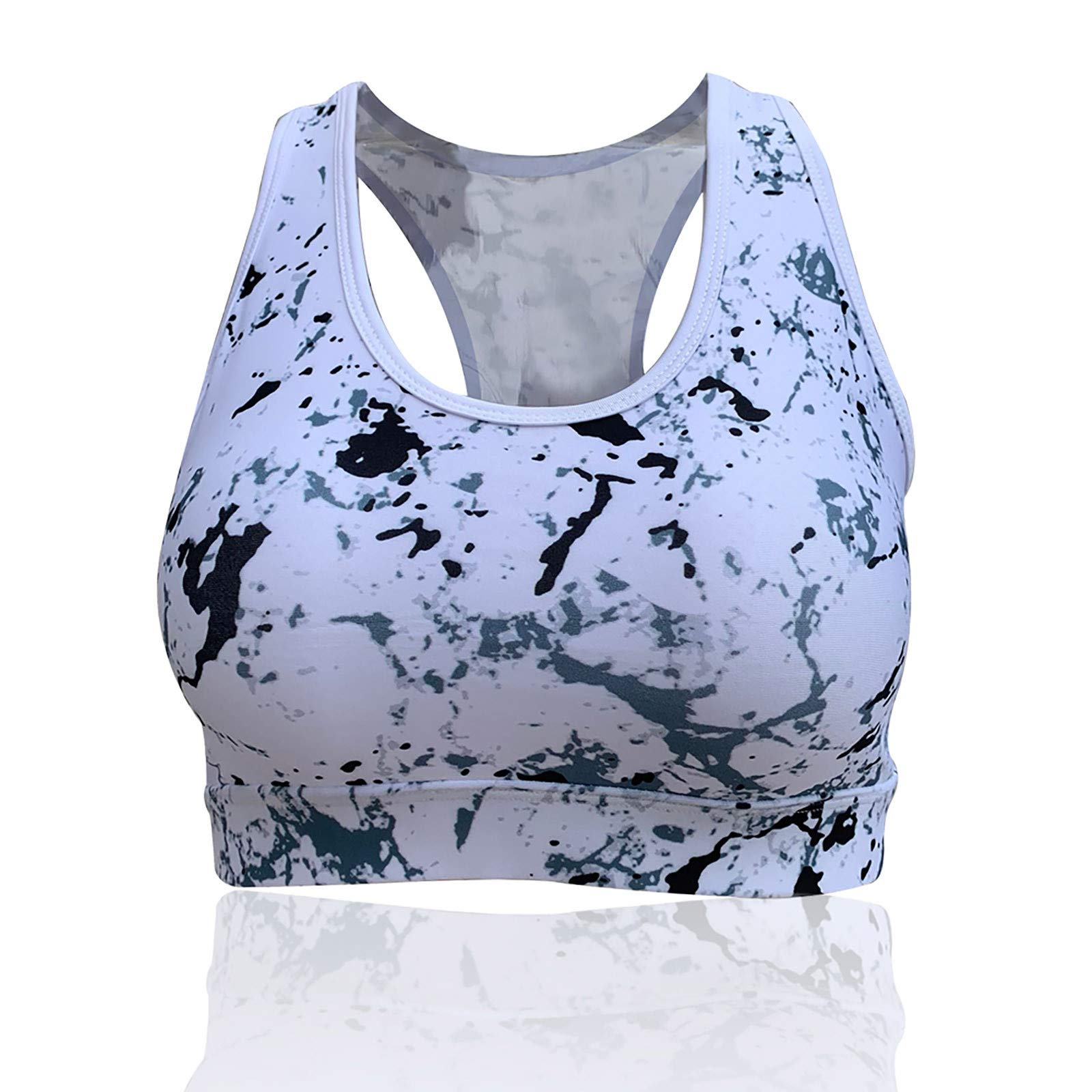 **High Support Padded Sports Bras for Women - Y-Back Workout Bras with Phone Pocket - Gym, Running, Yoga & Fitness Tank Tops - Breathable & Comfortable for Active Lifestyles**