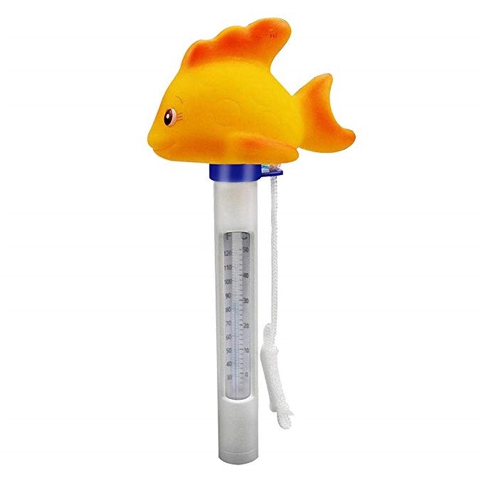 Floating Pool Thermometer - Shatterproof Water Temperature Gauge with String for Indoor & Outdoor Swimming Pools, Spas, Hot Tubs - Perfect for Monitoring Water Comfort in Backyard, Vacation Homes & Aquatic Centers