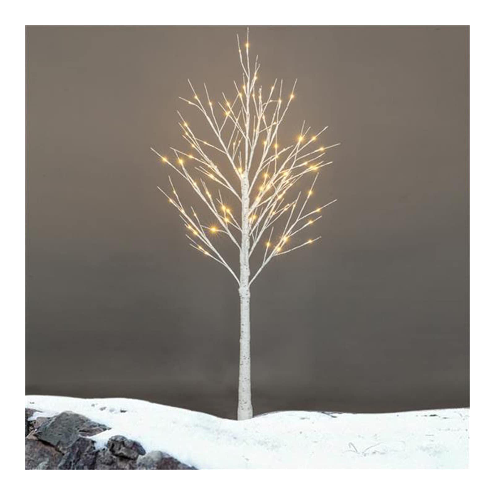 6FT Snowflake Christmas Tree with 96 LED Lights - Pre-Lit Artificial Holiday Tree for Indoor/Outdoor Decor - Perfect for Living Room, Office, and Christmas Party Decoration